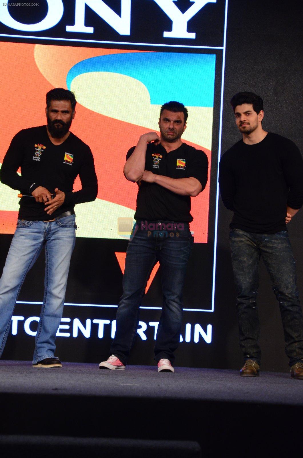 Sooraj Pancholi, Sunil Shetty, Sohail Khan snapped at Sony Liv fitness event on 19th Jan 2017