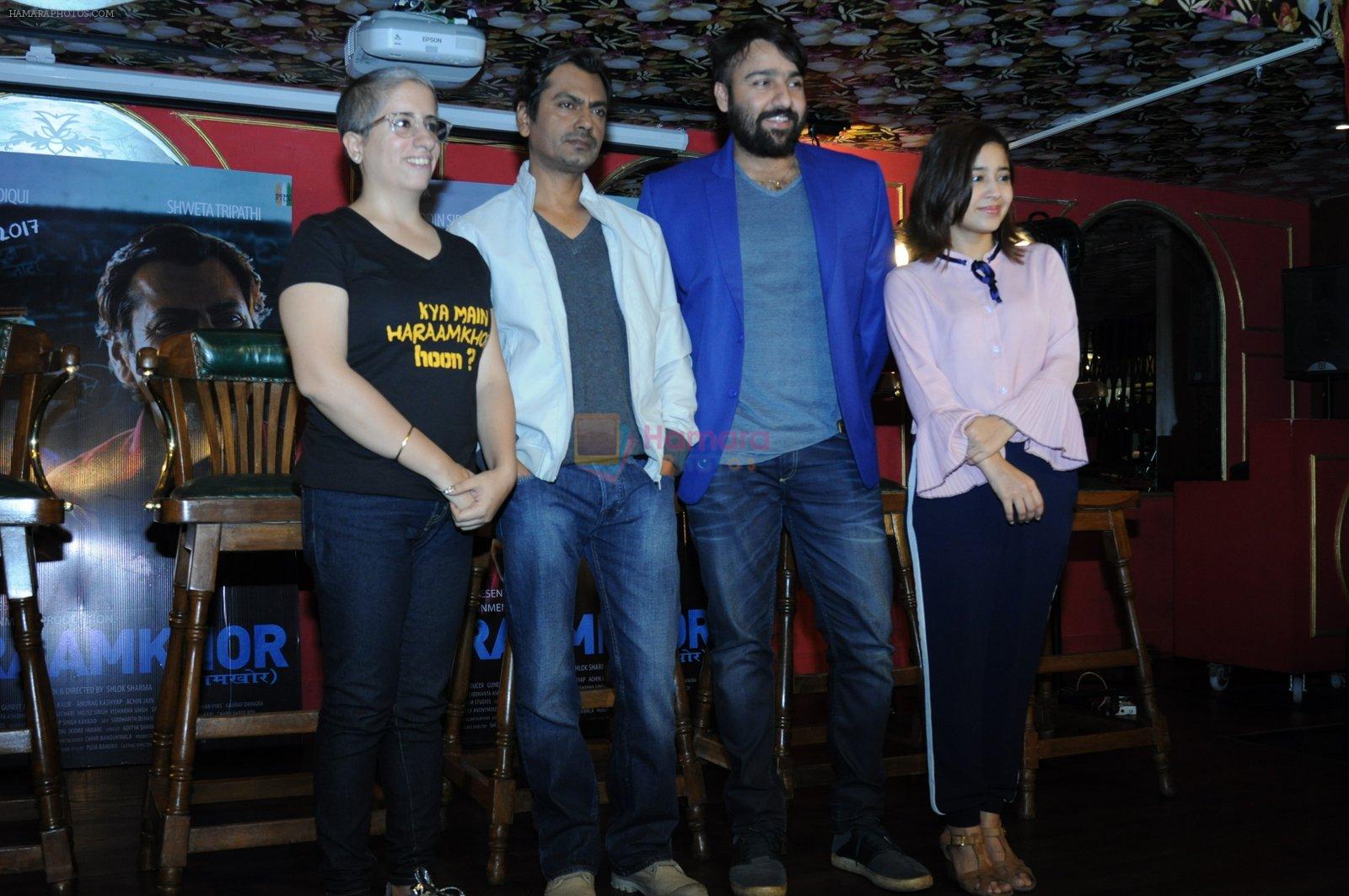 Nawazuddin Siddiqui, Shweta Tripathi, Guneet Monga, Shlok Sharma at Haraamkhor Success Bash in Mumbai on 20th Jan 2017