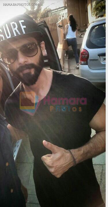 Shahid Kapoor snapped today in bandra on 22nd Jan 2017