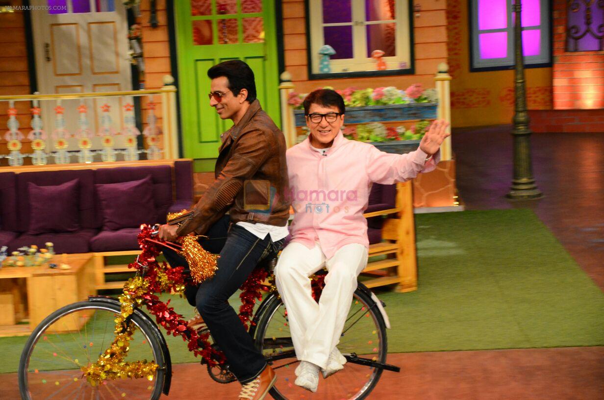 Jackie Chan on the sets of The Kapil Sharma Show on 23rd Jan 2017