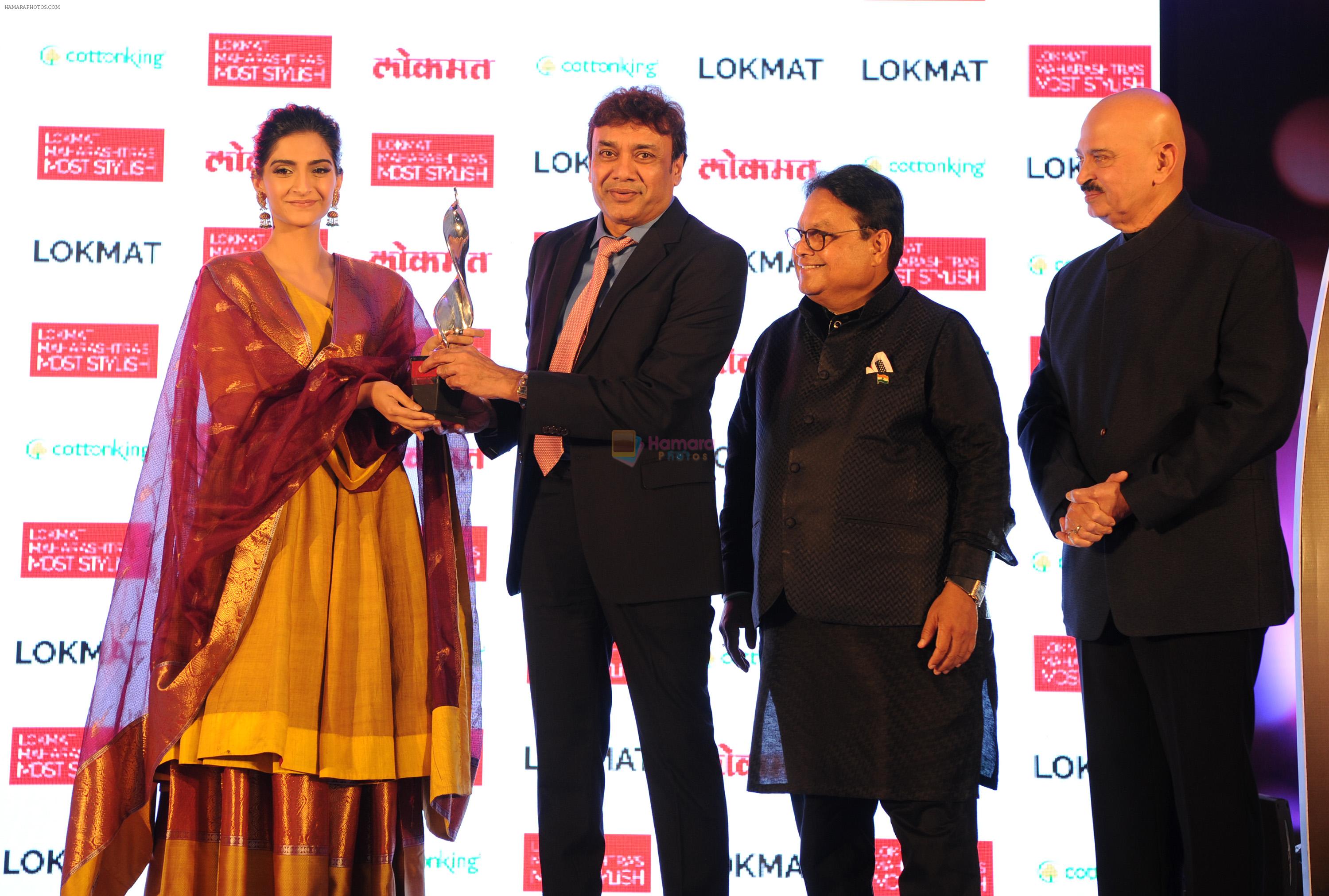 Sonam Kapoor at Lokmat Maharashtra's Most Stylish 2017 on 31st Jan 2017