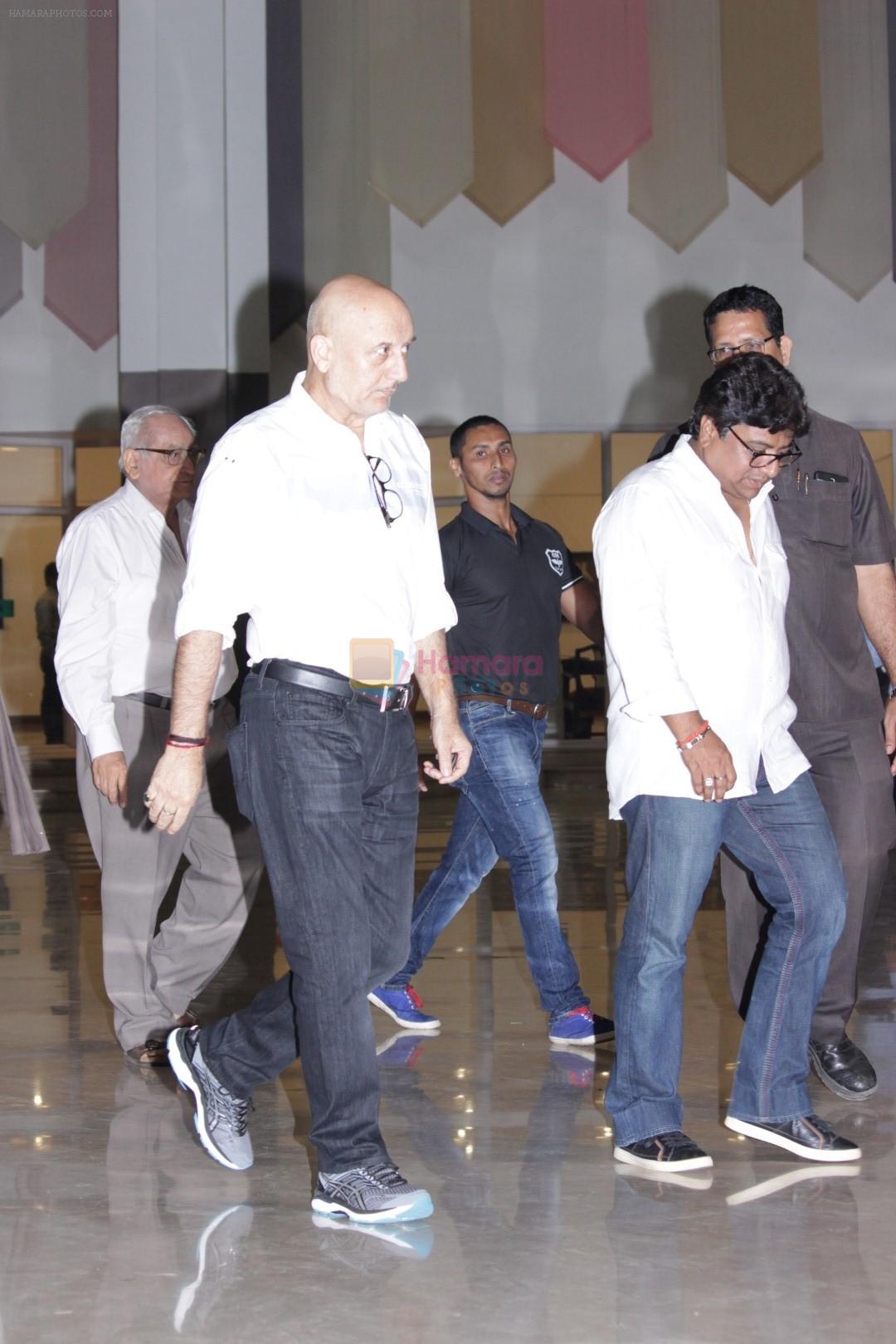Anupam Kher At Suniel Shetty Father Chautha on 4th March 2017