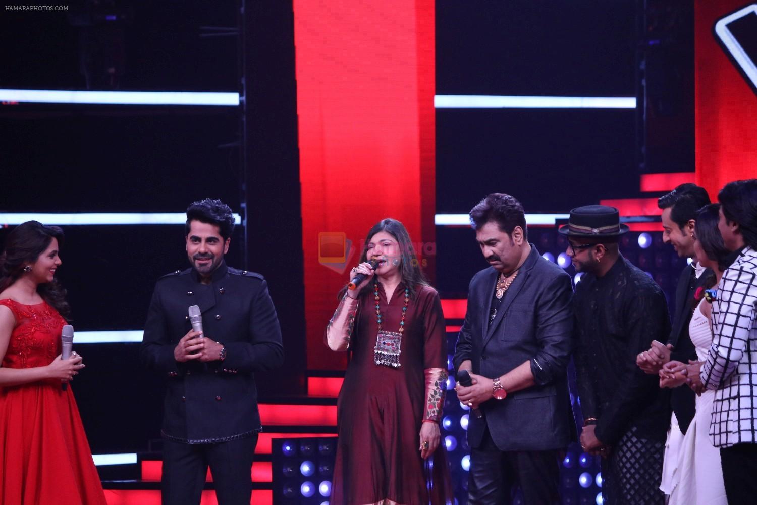 Kumar Sanu & Alka Yagnik At Semi Finale Of The Voice India Season 2 on 6th March 2017