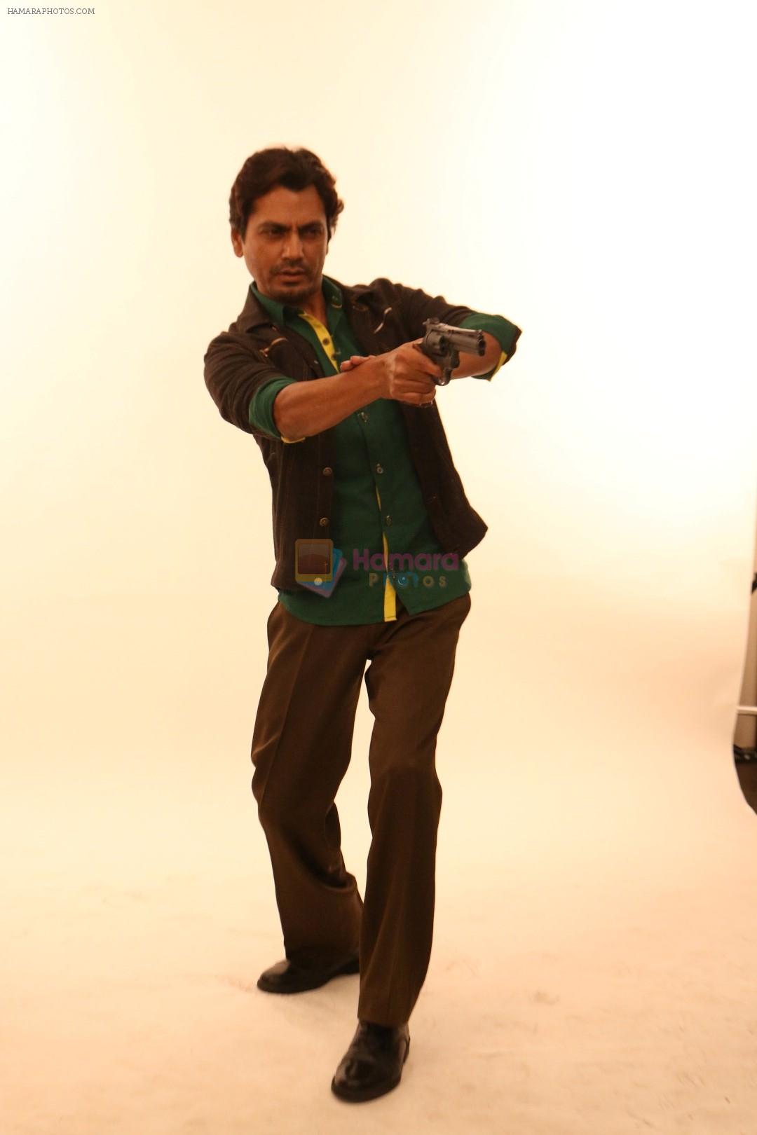 Nawazuddin Siddiqui at the Shooting For His First Movie Poster Of His Upcoming Film Babumoshai Bandookbaaz's on 19th March 2017
