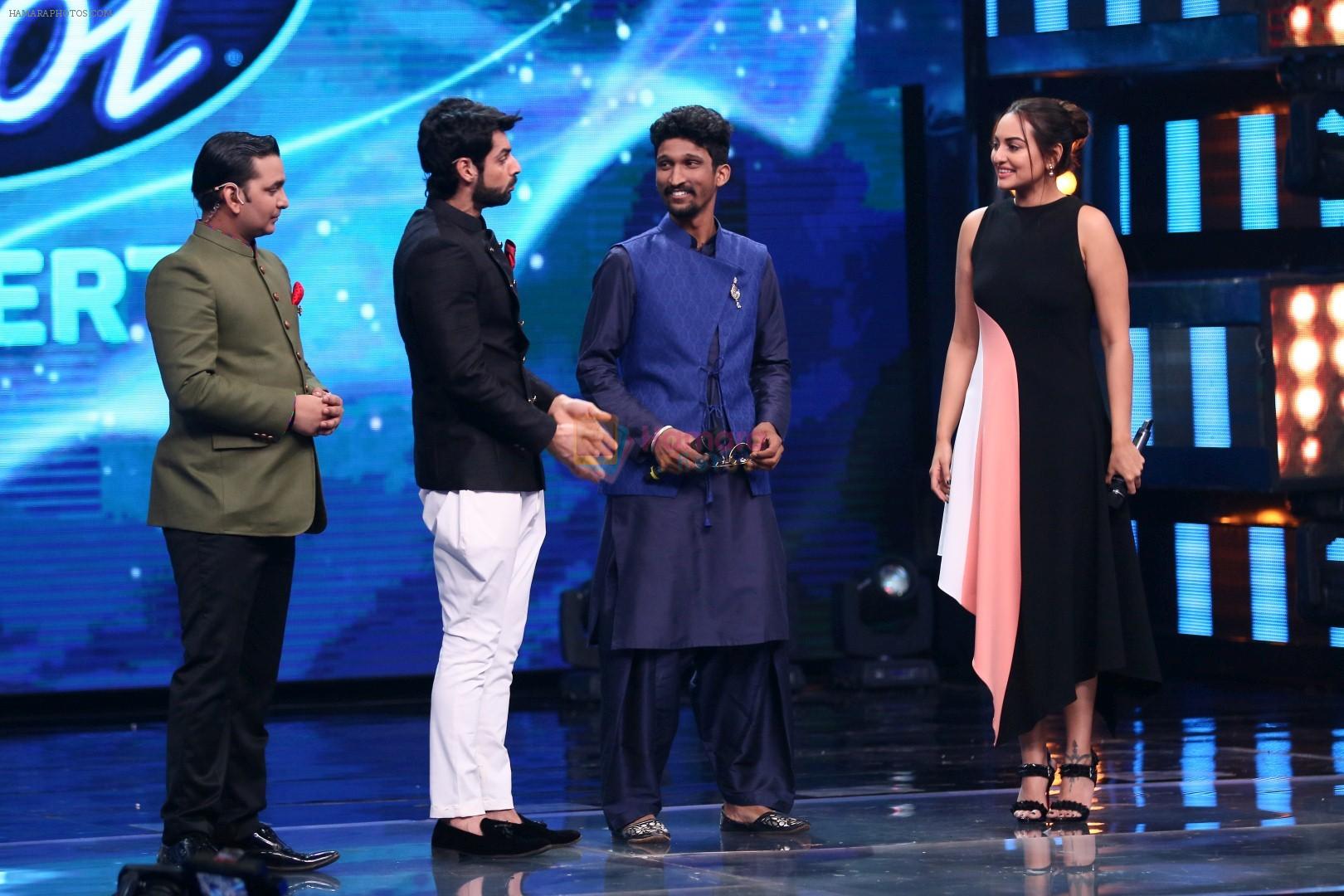 Sonakshi Sinha on th Sets Of Indian Idol to Promote Film Noor on 22nd March 2017