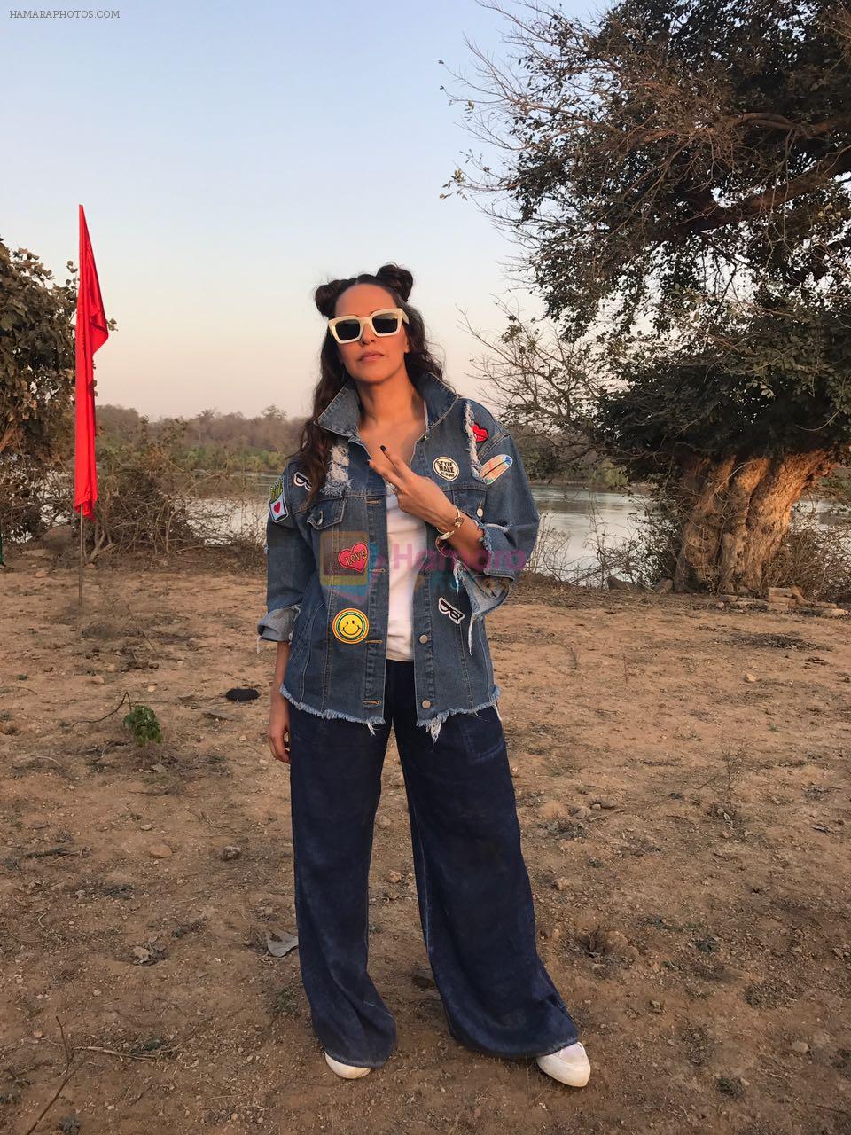 Neha Dhupia on the sets of Roadies on 22nd March 2017