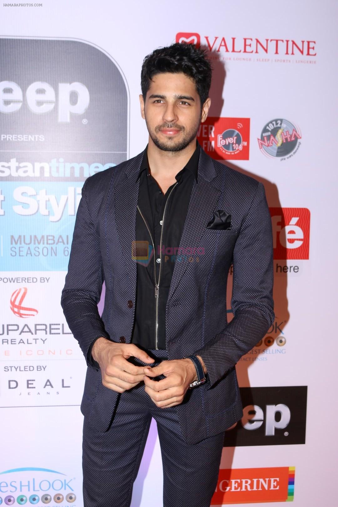 Sidharth Malhotra at the Red Carpet Of Most Stylish Awards 2017 on 24th March 2017