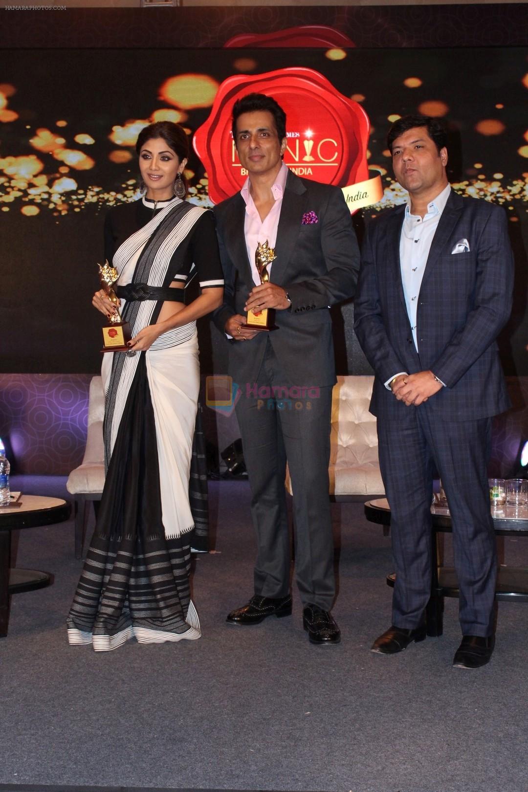 Shilpa Shetty, Sonu Sood at The Iconic Brands Of India 2017 Summit on 24th March 2017
