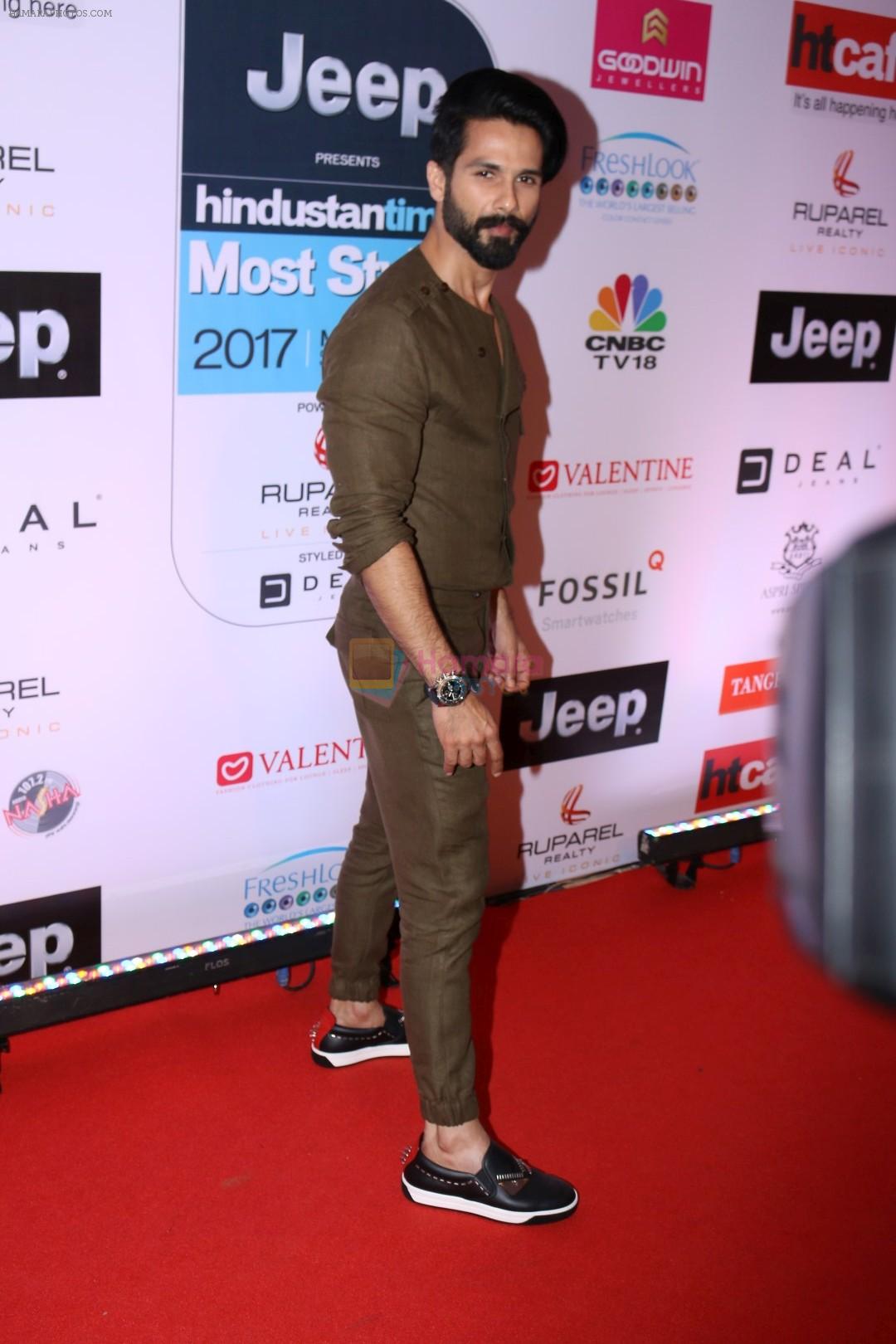 Shahid Kapoor at the Red Carpet Of Most Stylish Awards 2017 on 24th March 2017