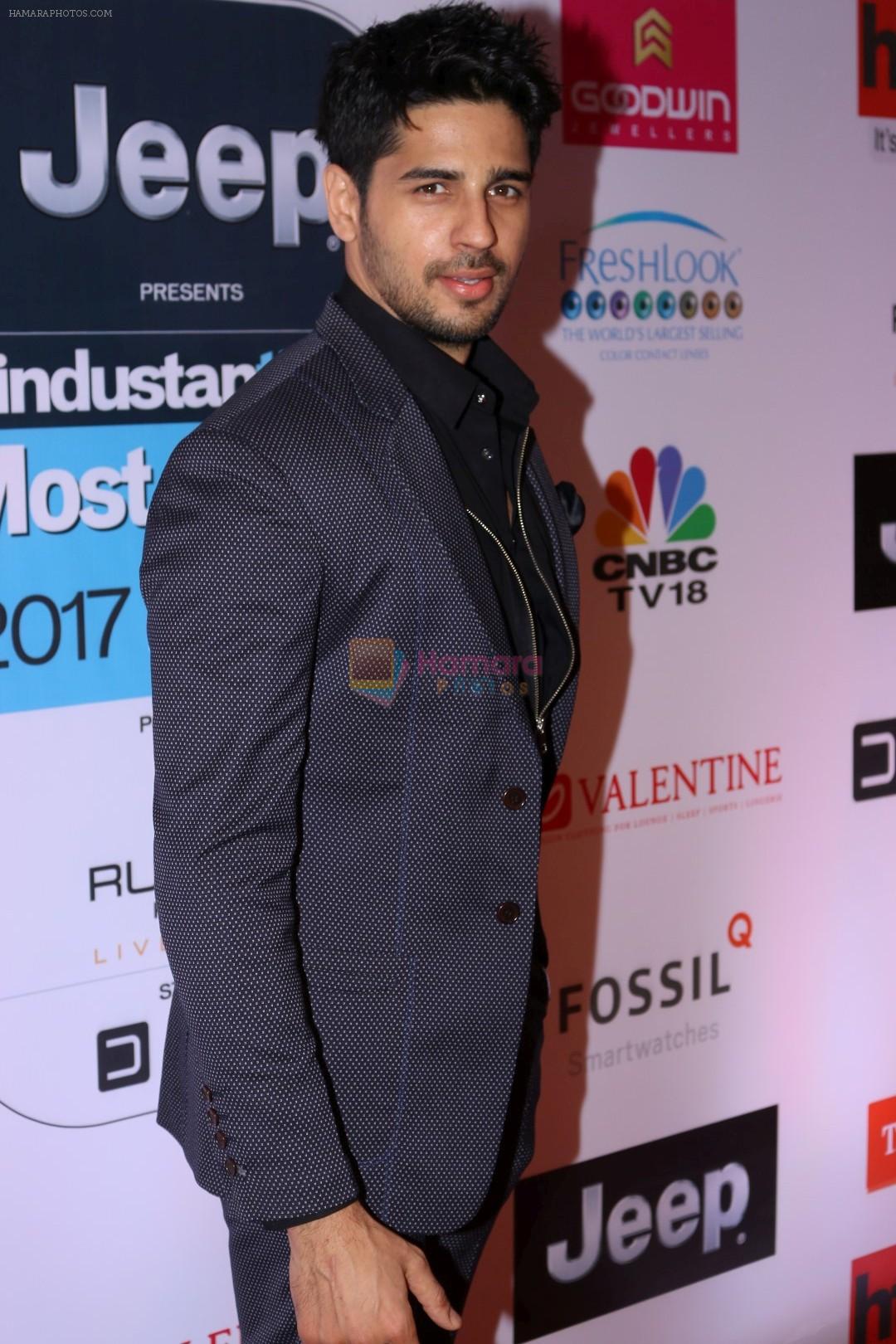 Sidharth Malhotra at the Red Carpet Of Most Stylish Awards 2017 on 24th March 2017
