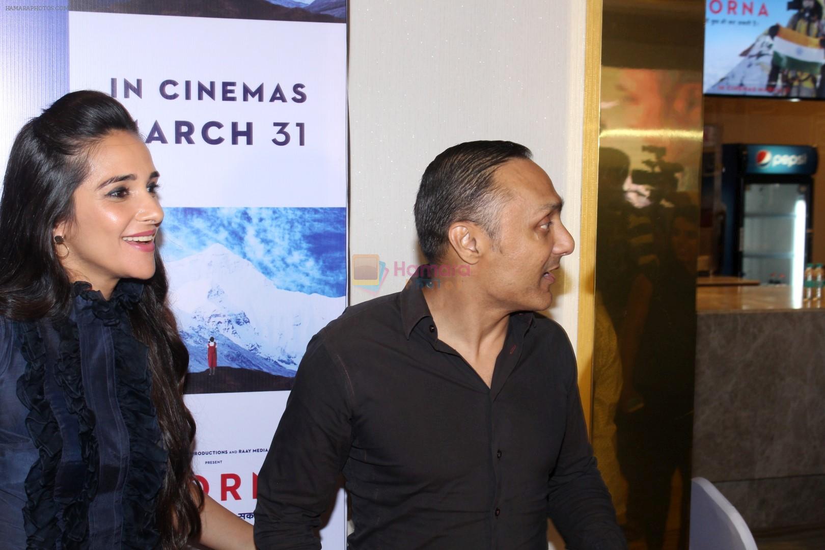 Elli Avram, Rahul Bose at The Red Carpet Of The Special Screening Of Poorna on 27th March 2017