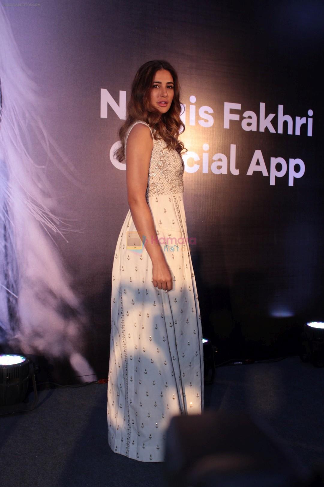 Nargis Fakhri at the launch Of Her Own Mobile App on 12th April 2017