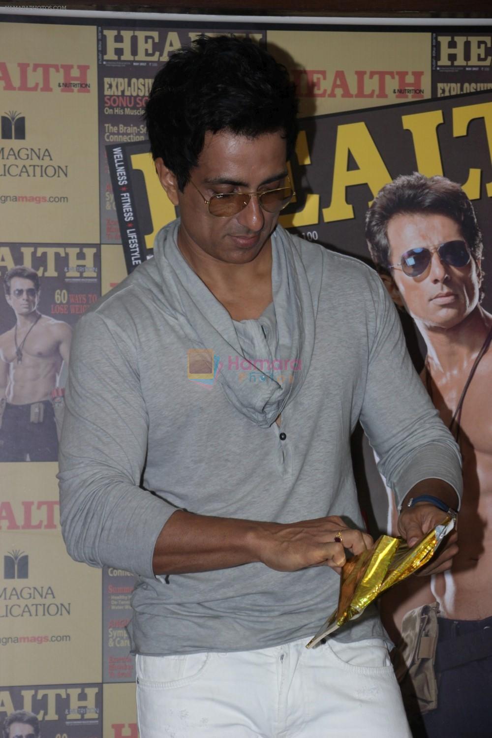Sonu Sood Flaunts His Abs On The Cover Of A Health Magazine on 3rd May 2017
