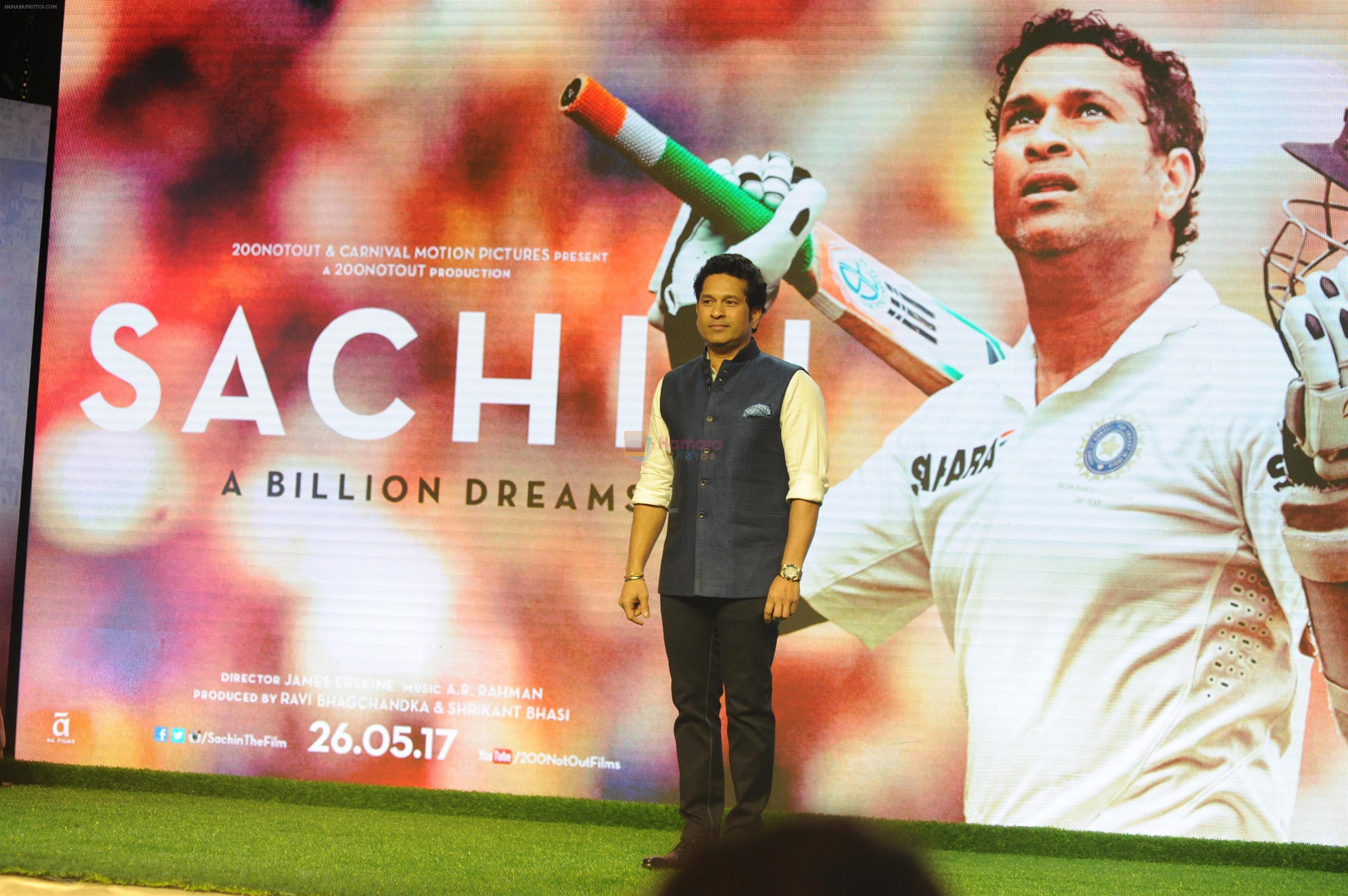 Sachin Tendulkar at the Song launch of Sachin Tendulkar's biographical Film Sachin A Billion Dreams on 10th May 2017