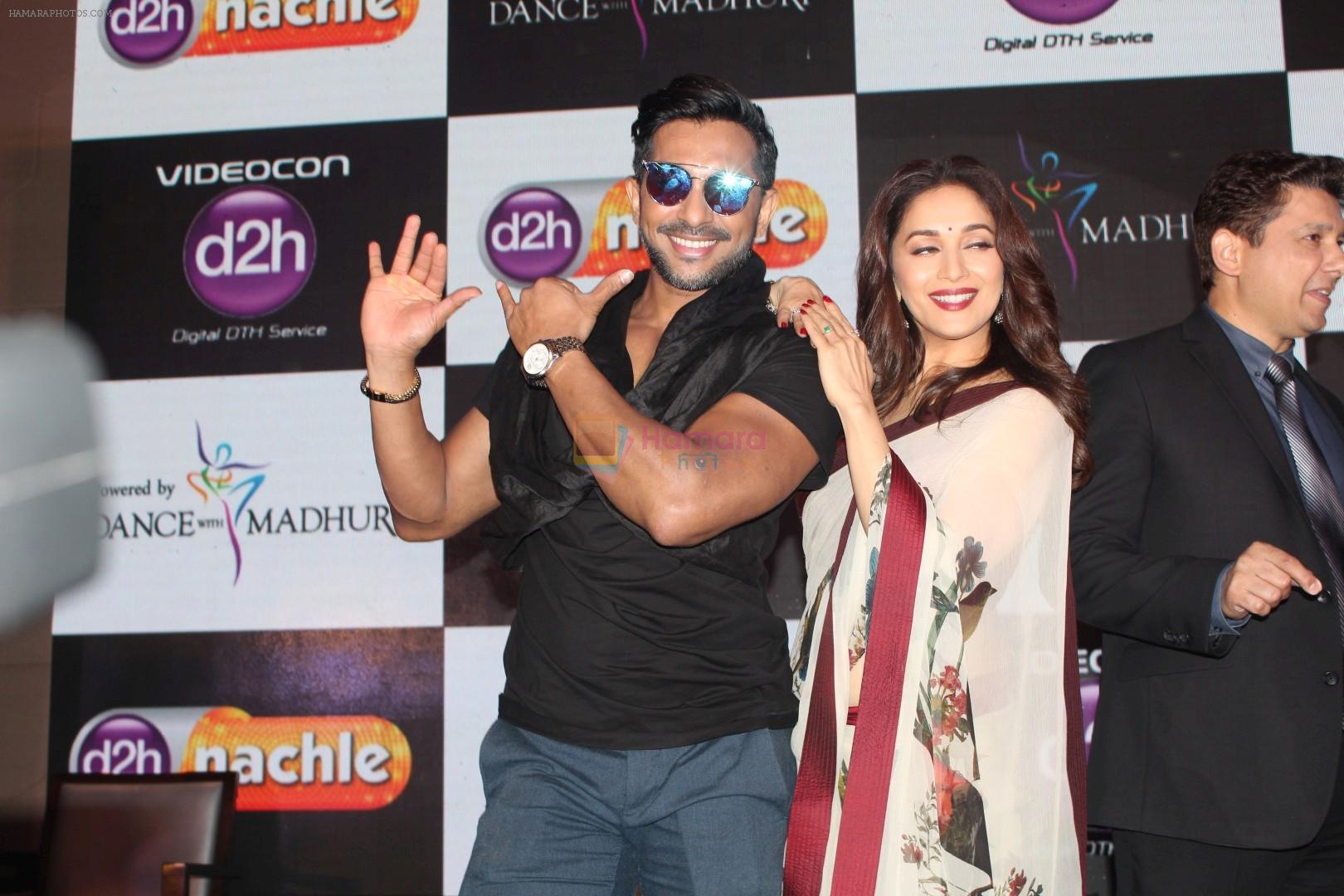 Madhuri Dixit, Terence Lewis at Videocon D2h Launch Of New Channel on 10th May 2017