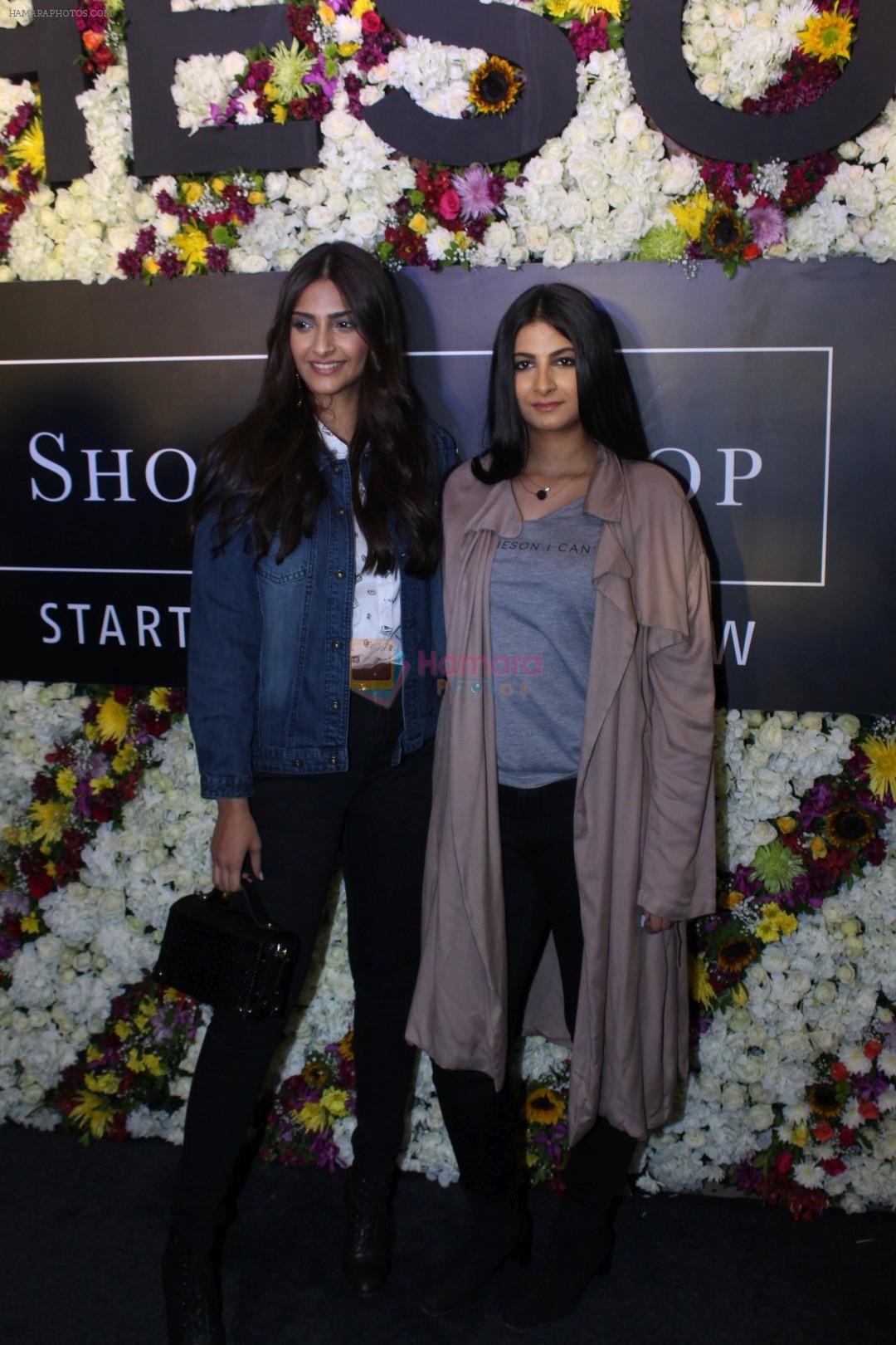 Sonam Kapoor and Rhea Kapoor launch a new clothing Brand Rheson on 12th May 2017