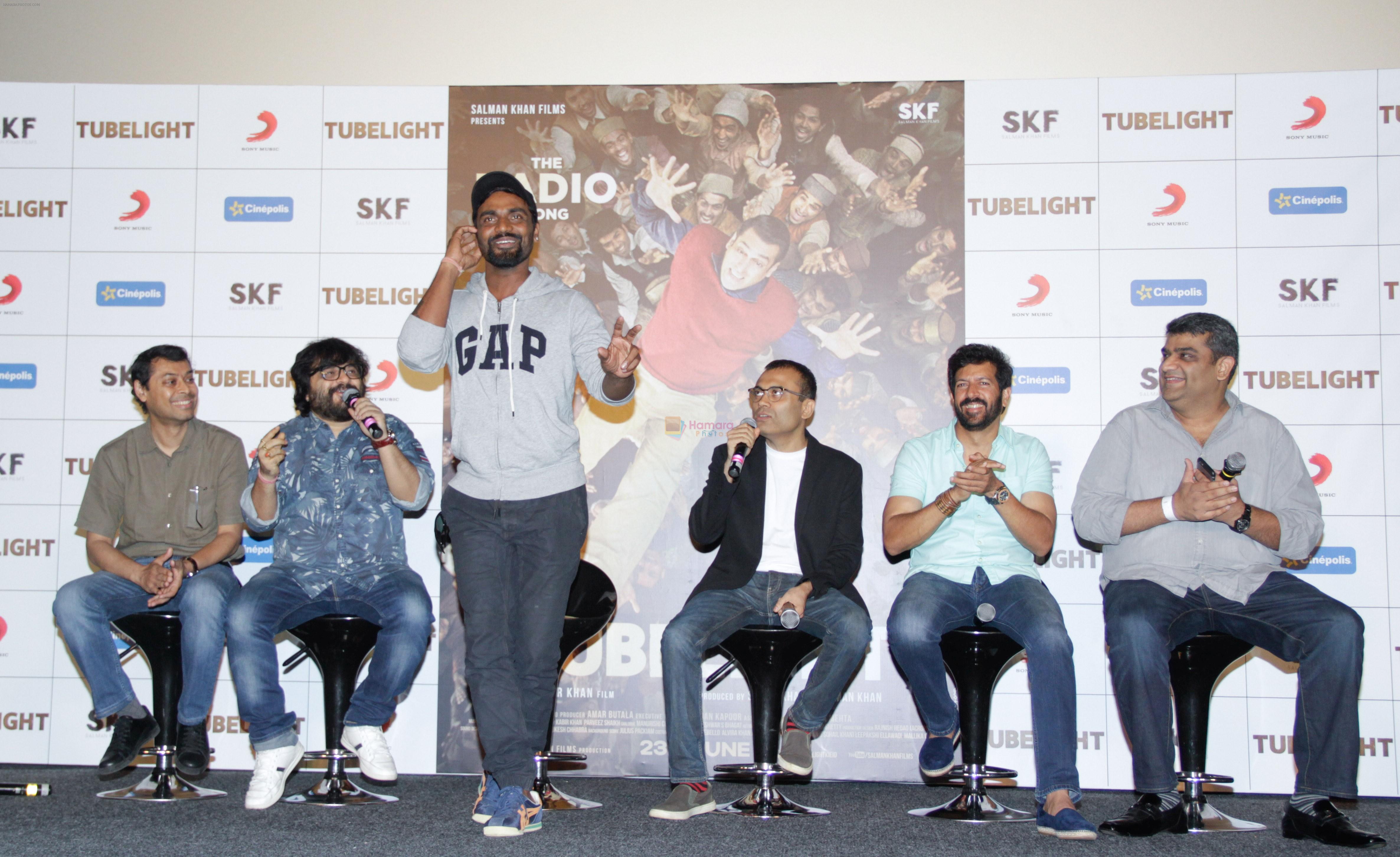 Remo D Souza, Kabir Khan, Pritam Chakraborty at Film Tubelight Song launch in Cinepolis on 13th May2017