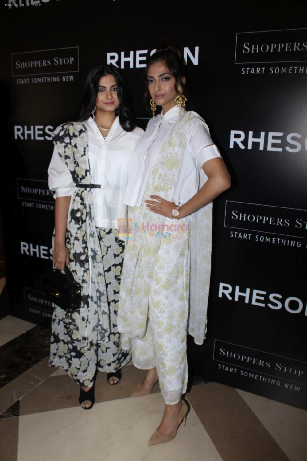 Sonam Kapoor, Rhea Kapoor at the Press Showcase Of Their High Street Brand Rheson on 17th May 2017