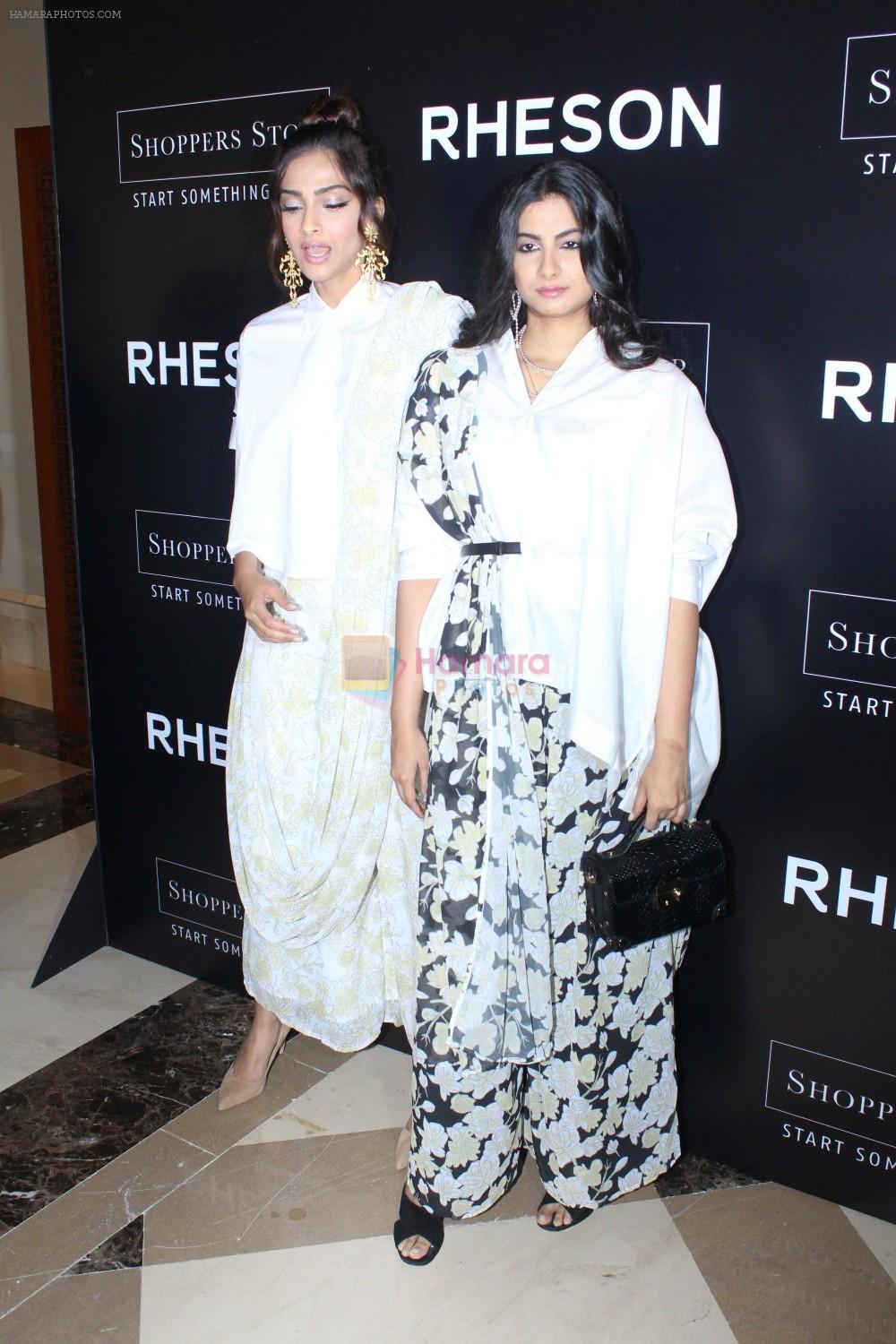Sonam Kapoor, Rhea Kapoor at the Press Showcase Of Their High Street Brand Rheson on 17th May 2017