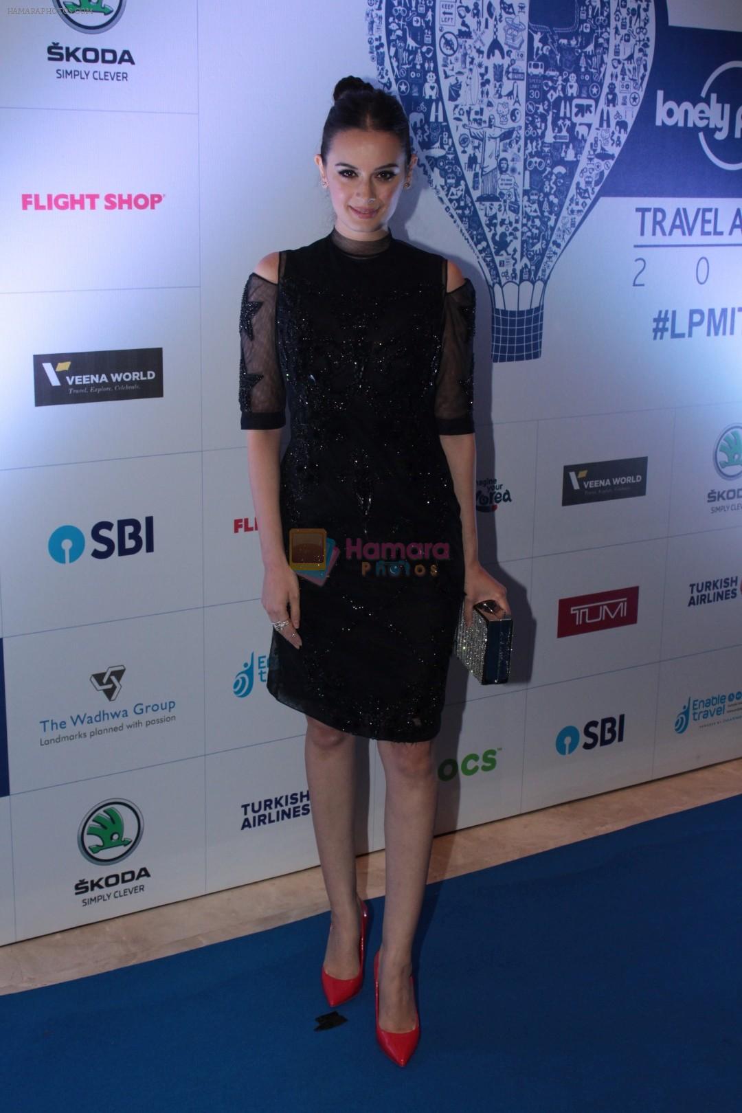 Evelyn Sharma at the Red Carpet Of 6th Lonely Planet Magazine India Travel Awards on 25th May 2017
