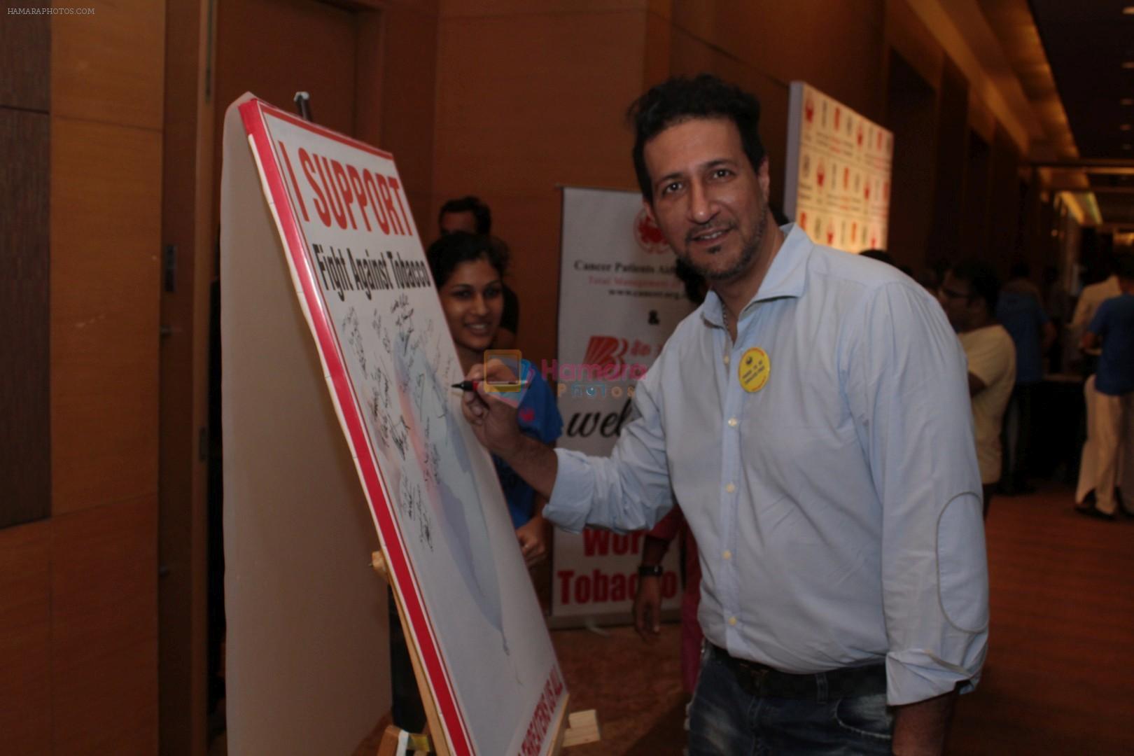 Sulaiman Merchant at the Press Conference To Say No To Tobacco & Yes To Life on 30th May 2017