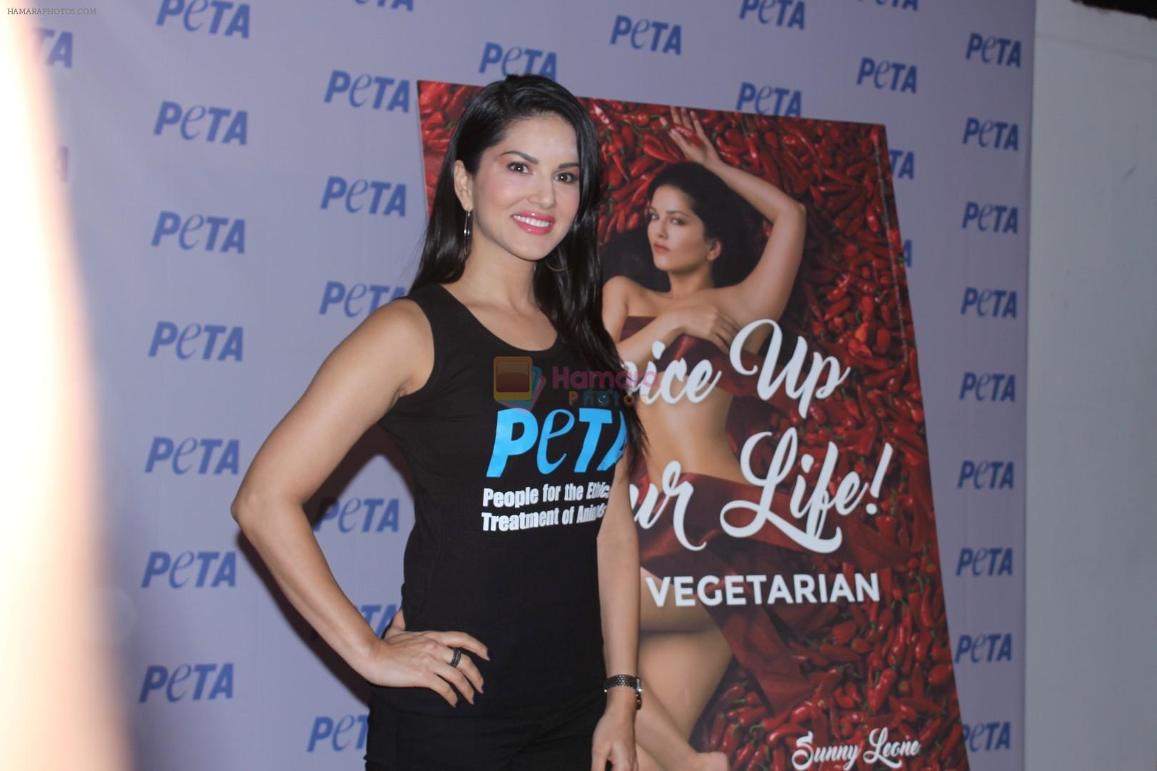 Sunny Leone Launch Peta Newest Vegetarian Campaign on 1st June 2017