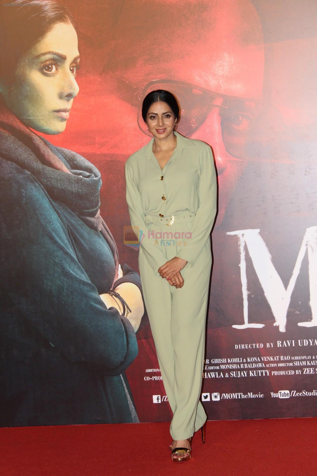 Sridevi at the Trailer Launch Of Film MOM on 2nd June 2017