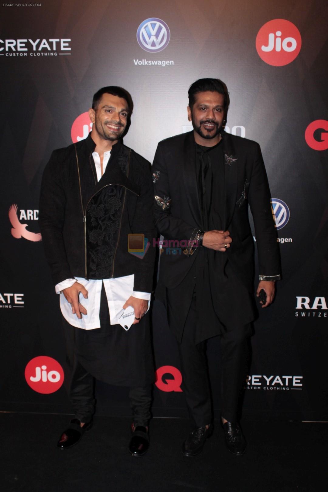 Karan Singh Grover, Rocky S at Star Studded Red Carpet For GQ Best Dressed 2017 on 4th June 2017