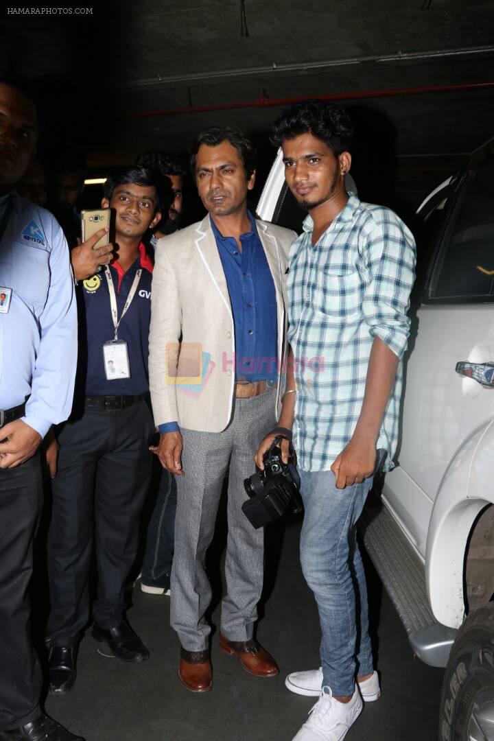 Nawazuddin Siddiqui at the airport on 10th June 2017