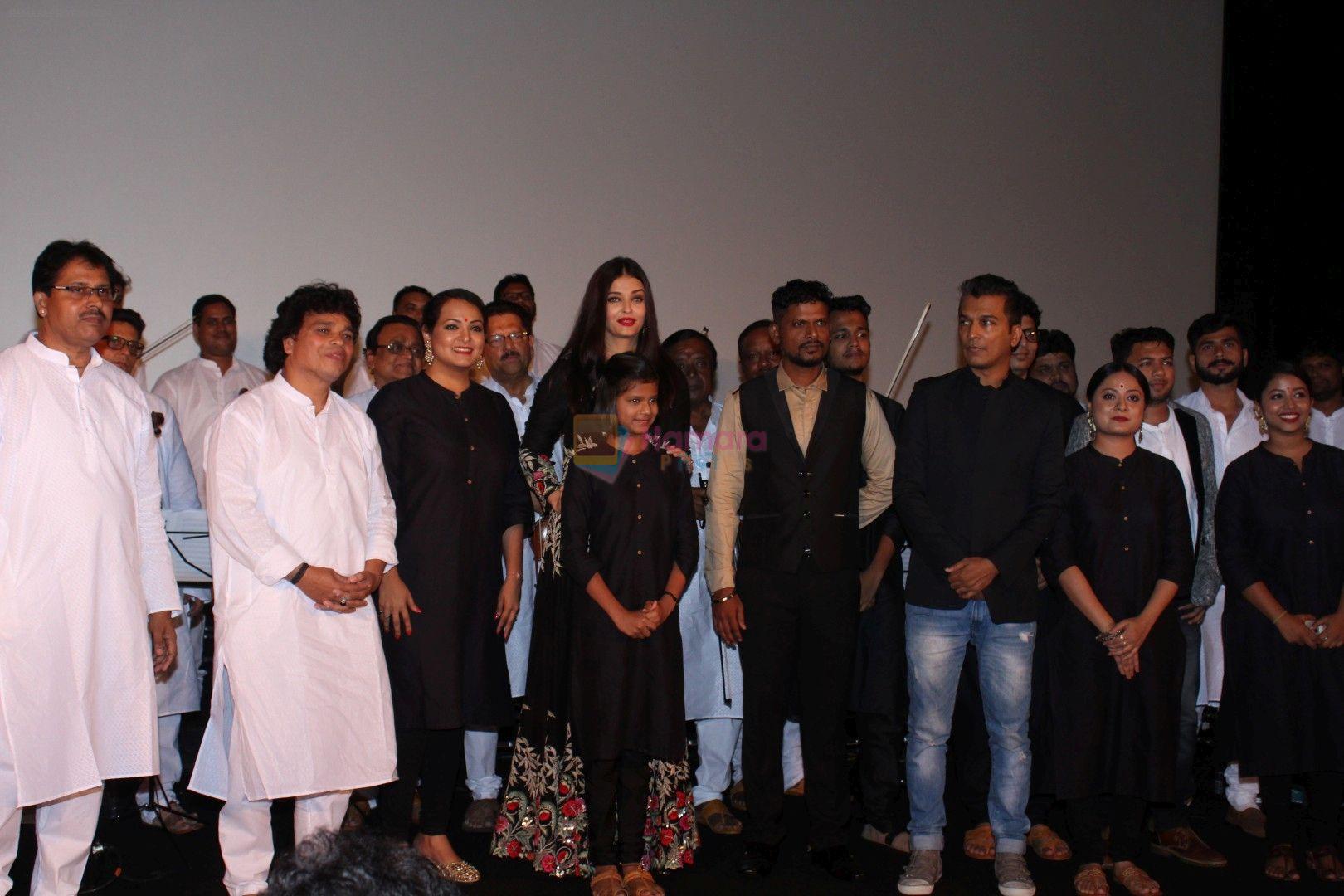 Aishwarya Rai Bachchan, Vikram Phadnis during the music launch of marathi film Hrudayantar in Mumbai, India on June 10, 2017