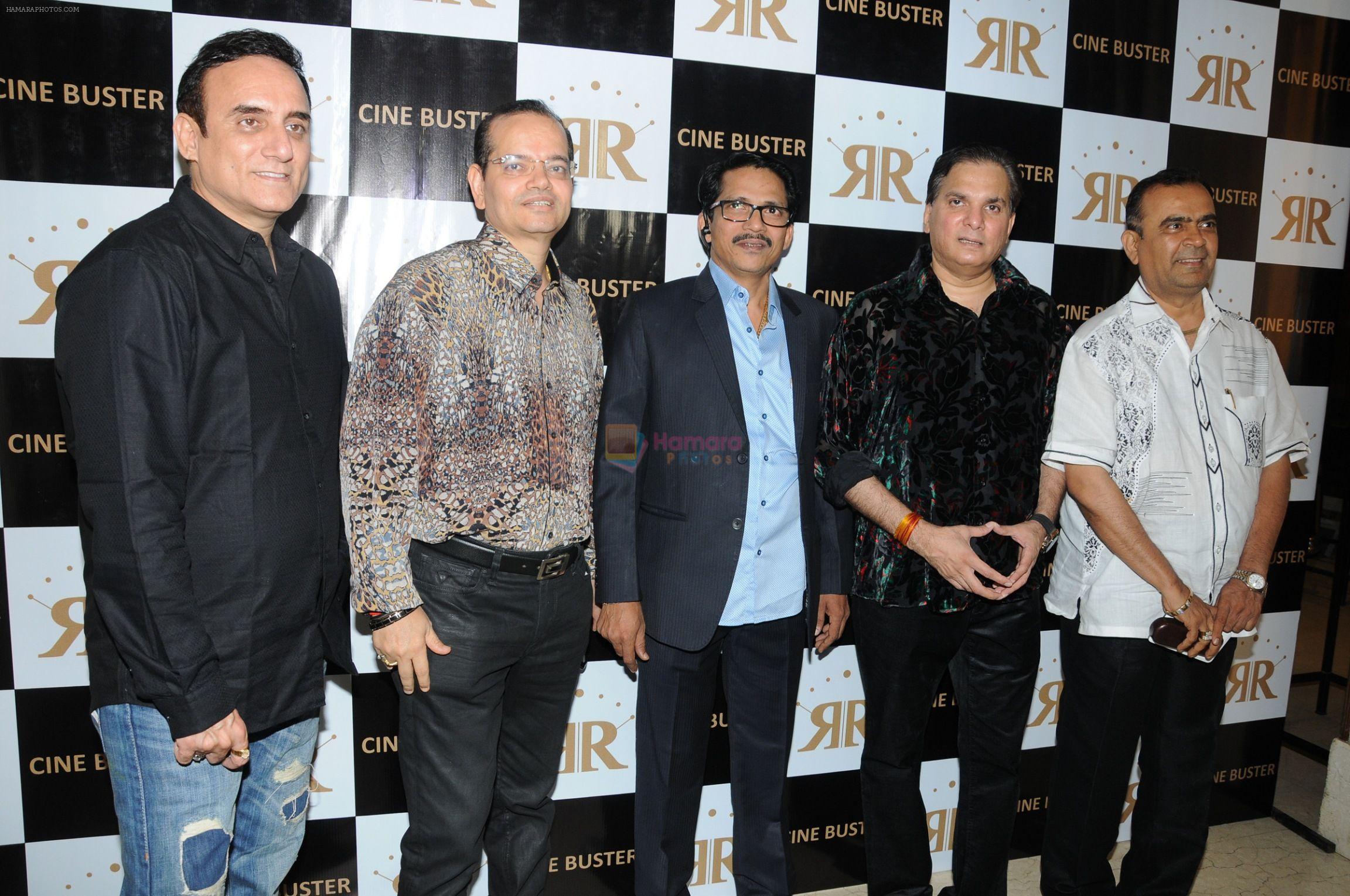 Ronnie Rodrigues with Lovel Arora, Champak Jain, Lalit Pandit and Yogesh Lakhani at the Star Studded Grandiose Launch of Cinebuster Magazine On 10th June 2017