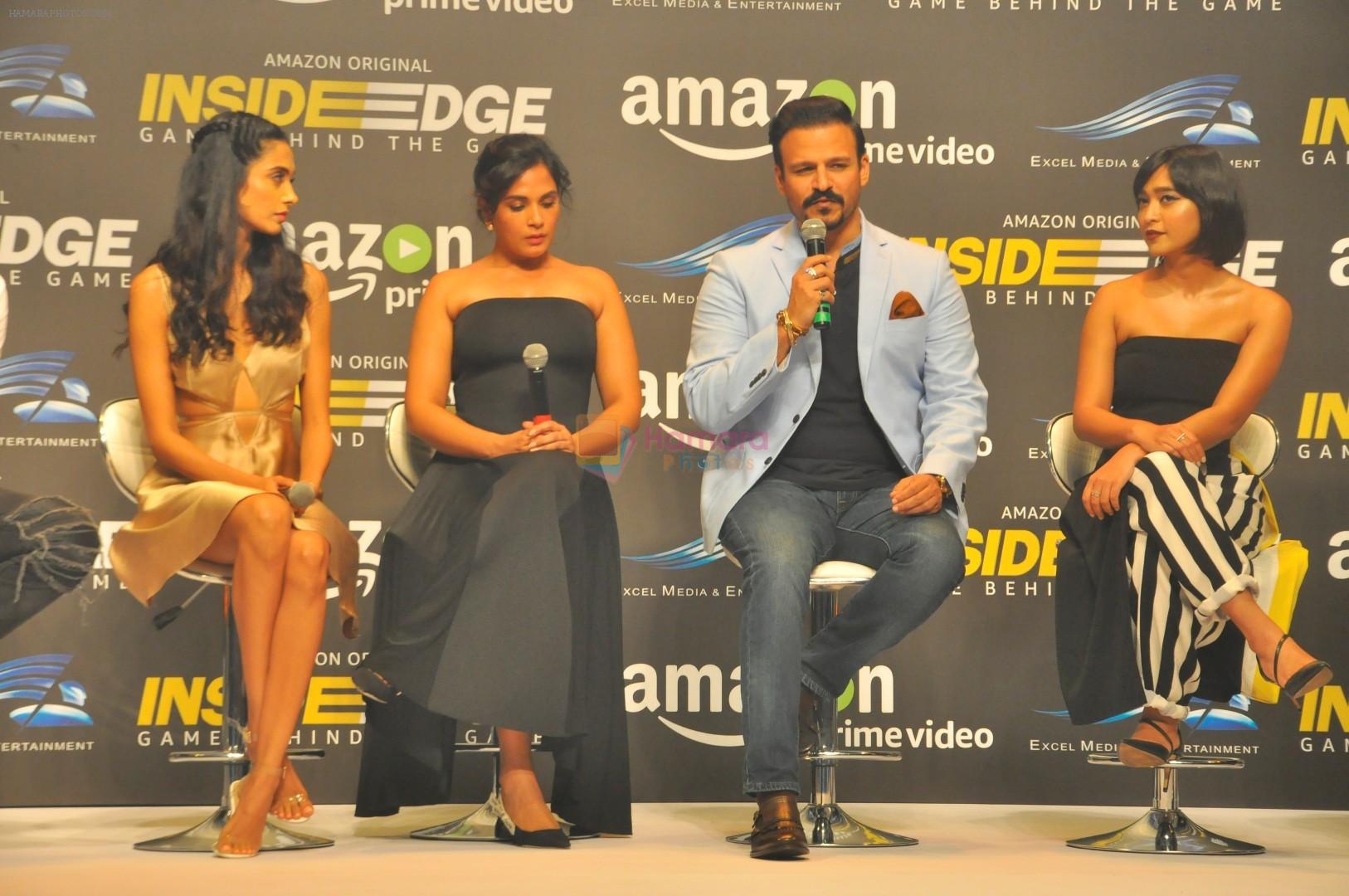 Sarah Jane Dias, Richa Chadda, Vivek Oberoi, Sayani Gupta at Trailer Launch Of Indiai's 1st Amazon Prime Video Original Series Inside Edge on 16th June 2017