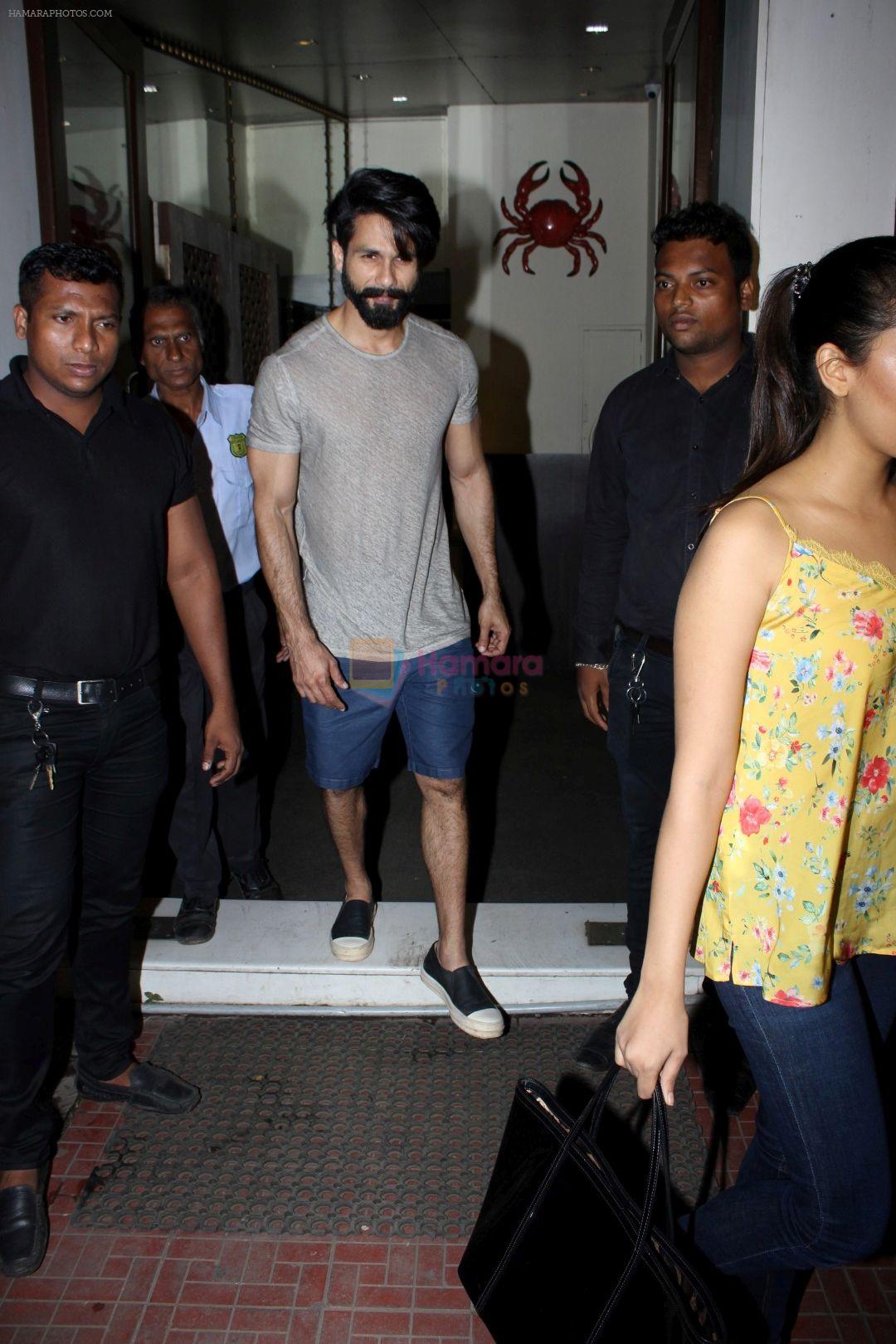 Shahid Kapoor spotted At Bastian Restaurant on 20th June 2017