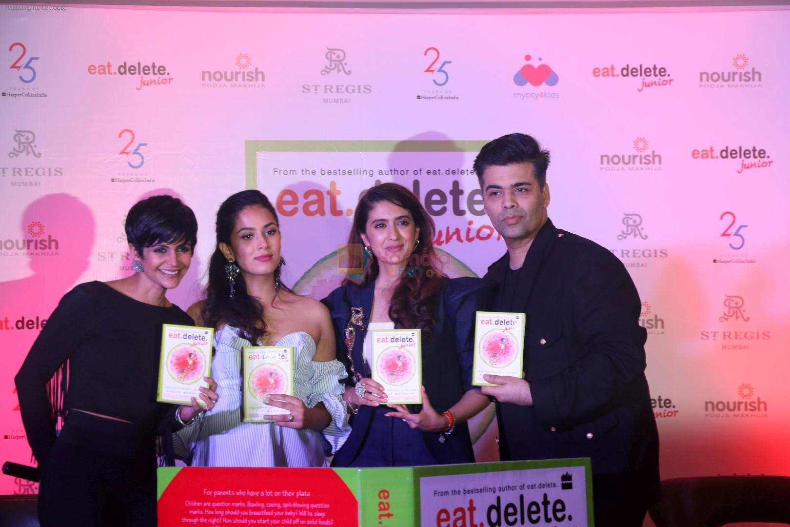 Mira Rajput, Pooja Makhija, Karan Johar, Mandira Bedi at The Book Launch Of Pooja Makhija Second Book, Eat Delete Junior on 29th June 2017