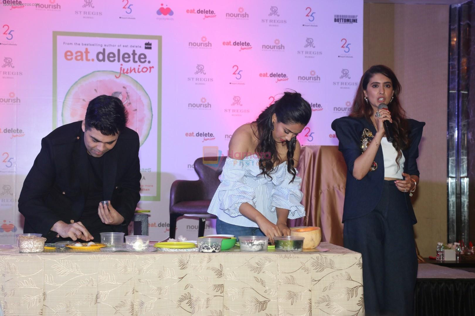 Mira Rajput, Pooja Makhija, Karan Johar at The Book Launch Of Pooja Makhija Second Book, Eat Delete Junior on 29th June 2017