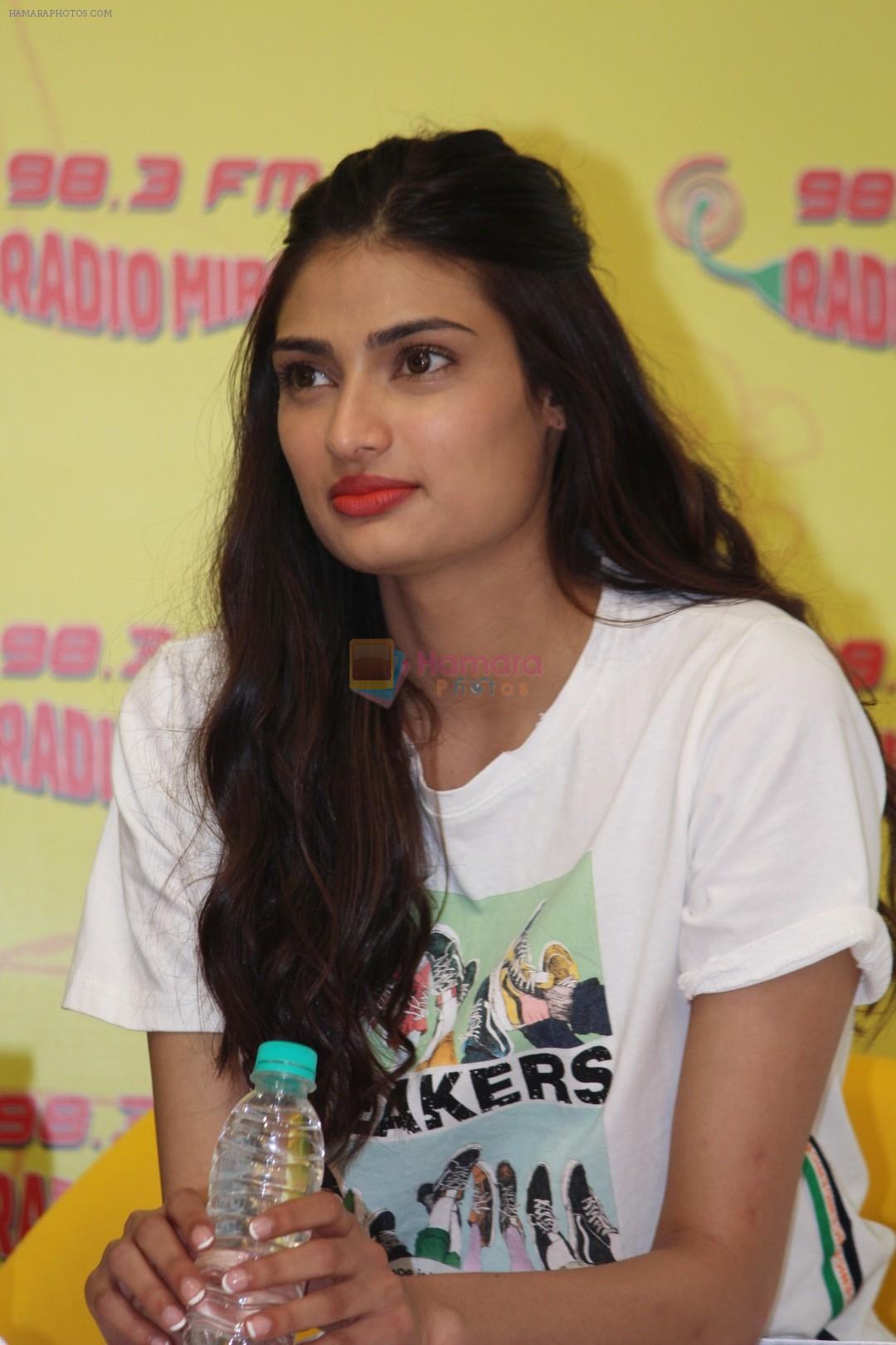 Athiya Shetty at the Unveiling of New Song Of Mubarakan in Radio Mirchi on 6th July 2017