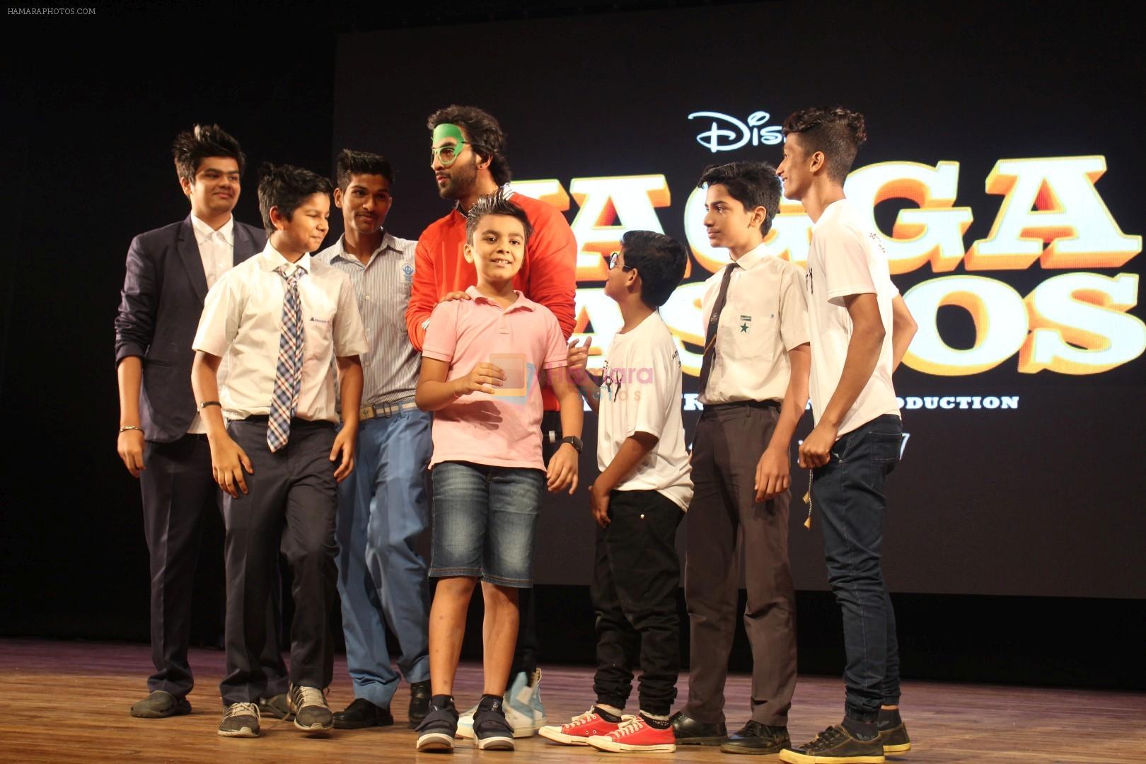 Ranbir Kapoor Interacts With School Children For Jagga Jasoos In Mumbai on 9th July 2017