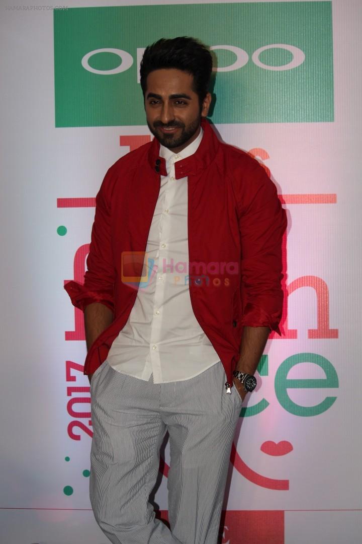 Ayushmann Khurrana at the Launch Of 10th Oppo Times Fresh Face Contest on 20th July 2017