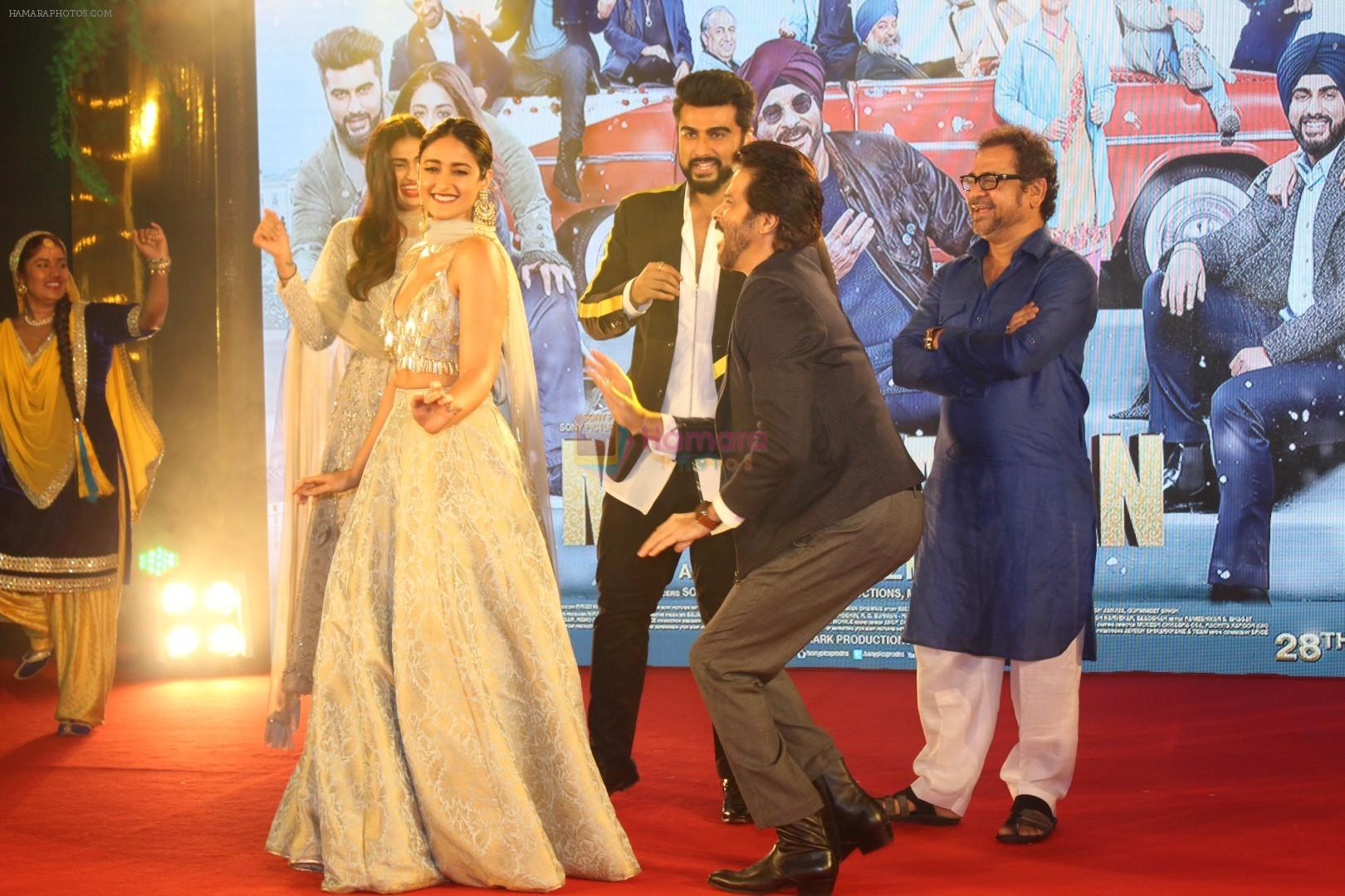 Arjun Kapoor, Anil Kapoor, Ileana D'Cruz, Athiya Shetty, Anees Bazmee at Sangeet Ceremony Of Film Mubarakan on 20th July 2017