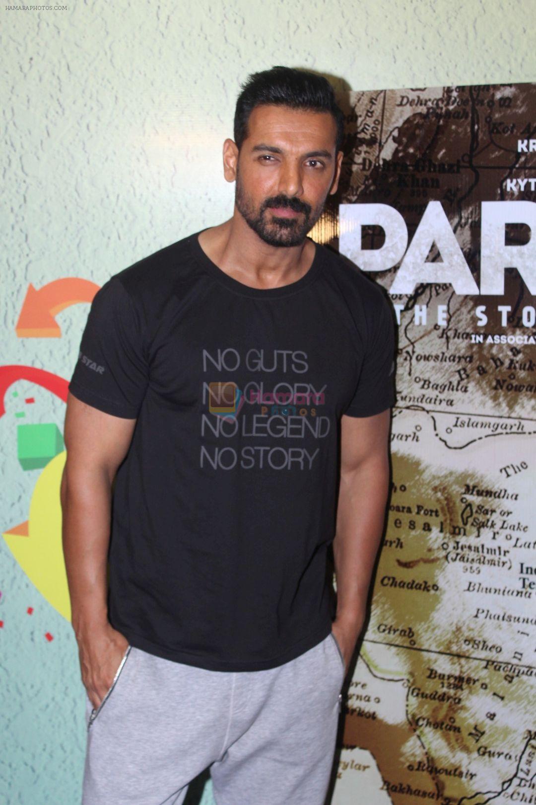 John Abraham during the interview for film Parmanu The Story Of Pokhran on 22nd July 2017