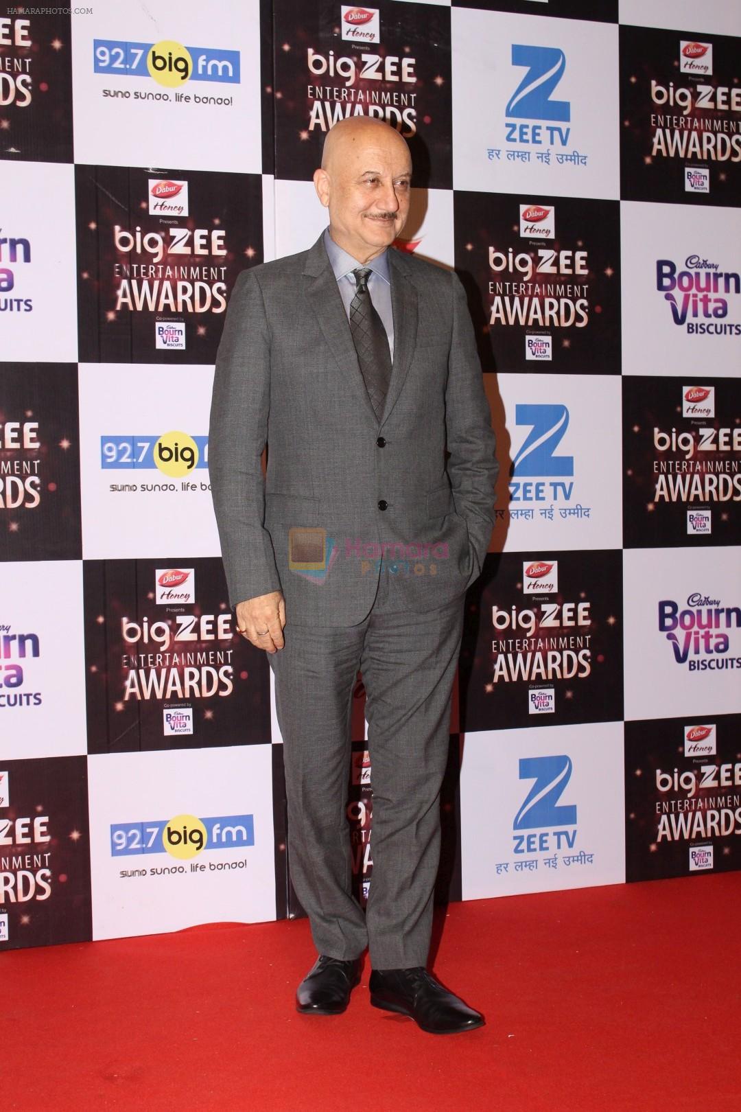 Anupam Kher At Red Carpet Of Big Zee Entertainment Awards 2017 on 29th July 2017
