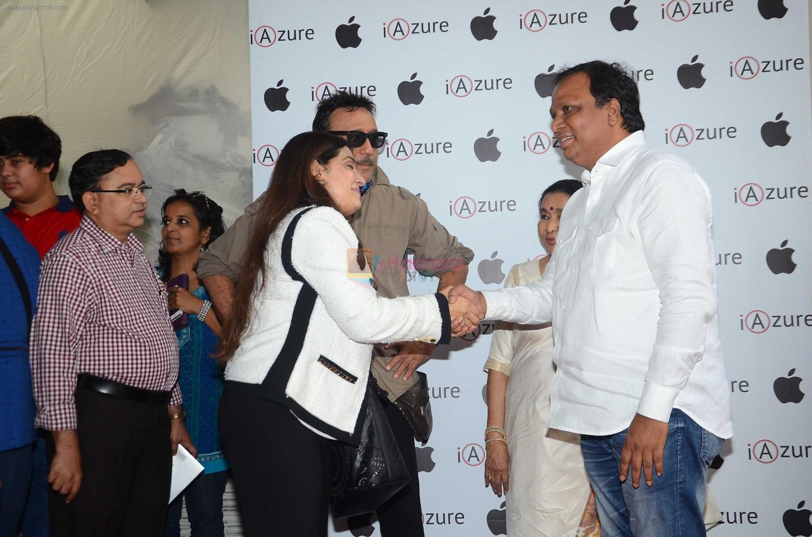 Asha Bhosle, Jackie Shroff at the Launch OF Zanai Bhosle's iAzure, Apple Store on 30th July 2017