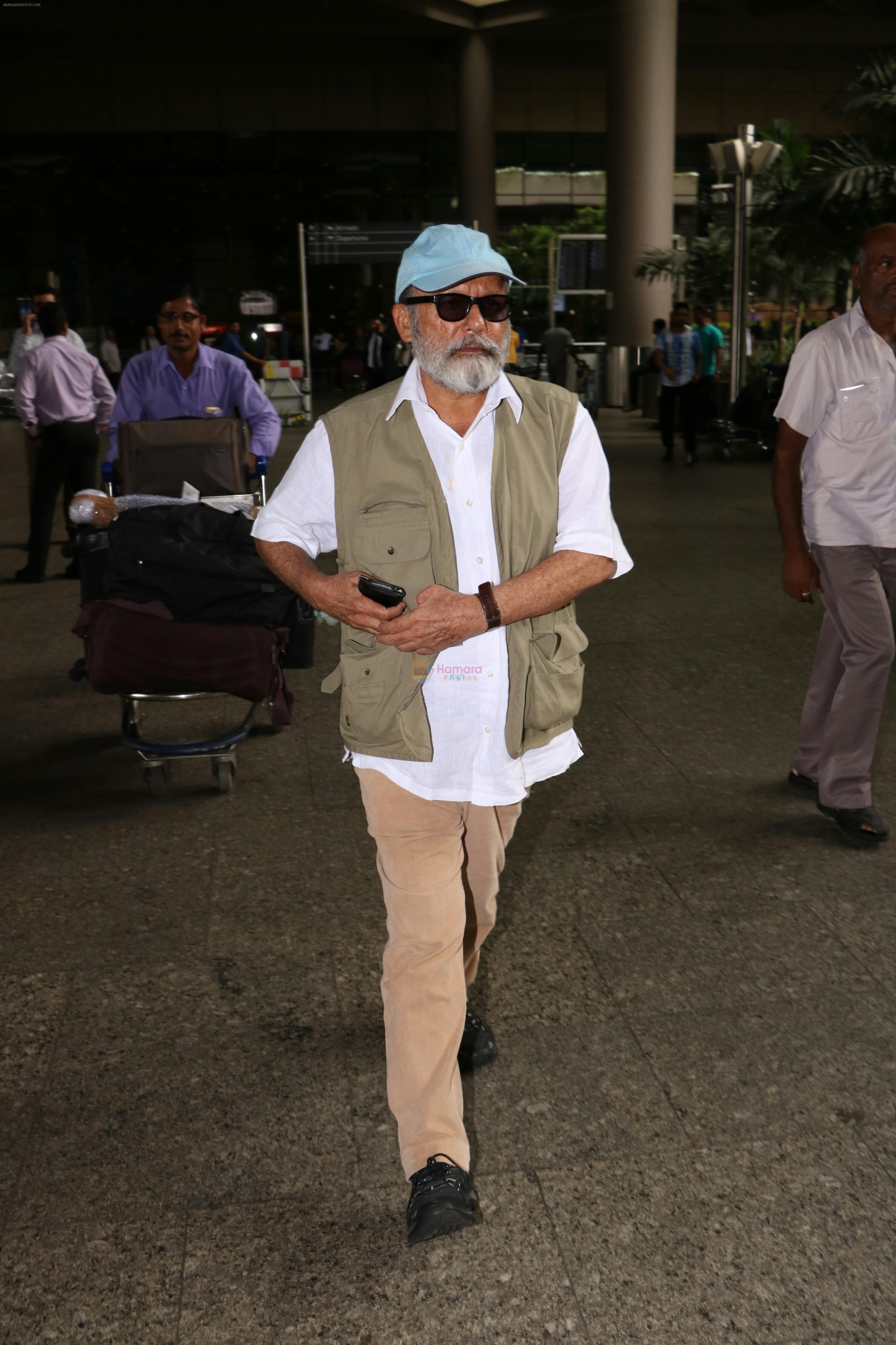 Pankaj Kapoor At International Airport on 2nd Aug 2017