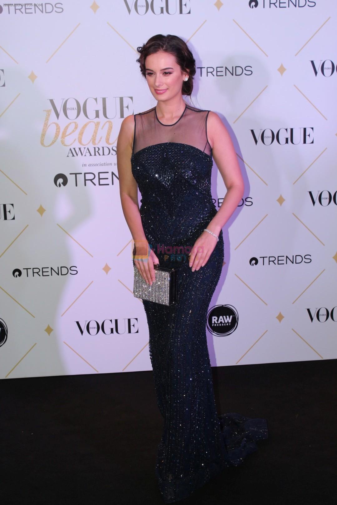 Evelyn Sharma at The Red Carpet Of Vogue Beauty Awards 2017 on 2nd Aug 2017