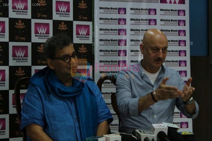 Anupam Kher, Subhash Ghai Starts The New Session Year Of 2017 The 5th Veda Of Whistling Woods International on 3rd Aug 2017