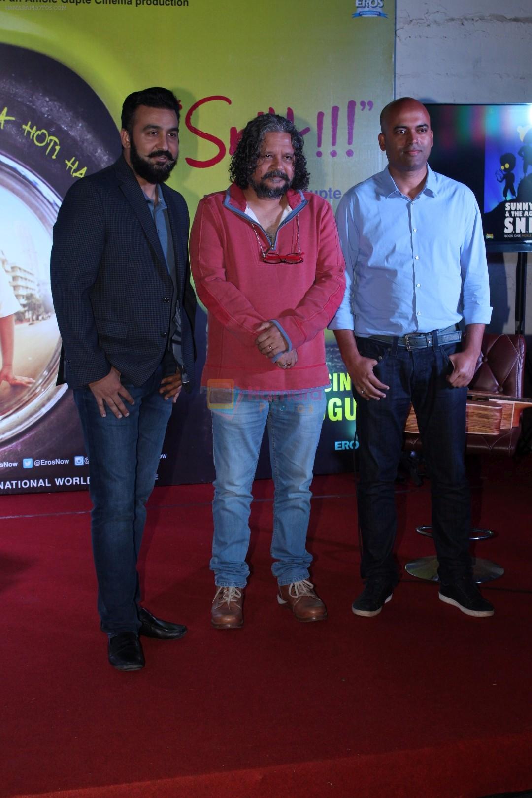 Amole Gupte, Raj Kundra at the Launch of Naak Song Of Film Sniff on 4th Aug 2017