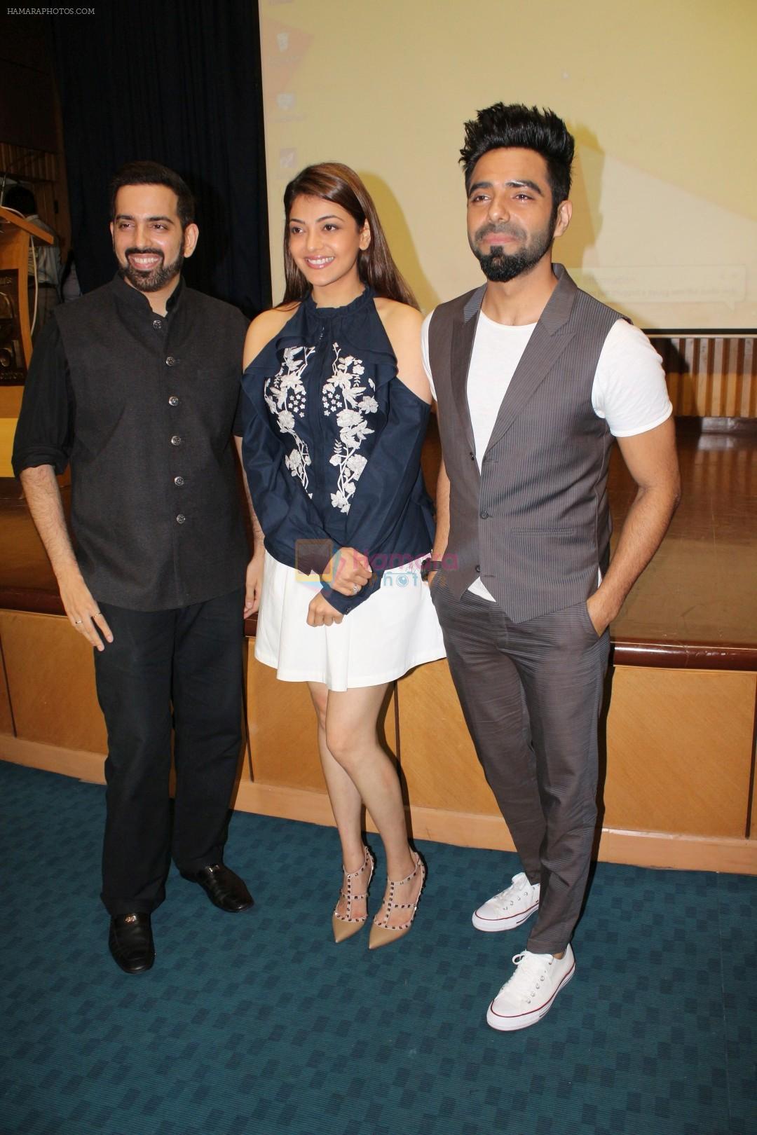 Kush Sinha, Kajal Agarwal, Aparshakti Khurrana At The Launch Of Kush Sinha's Short Film Khoon Mein Hai on 7th Aug 2017