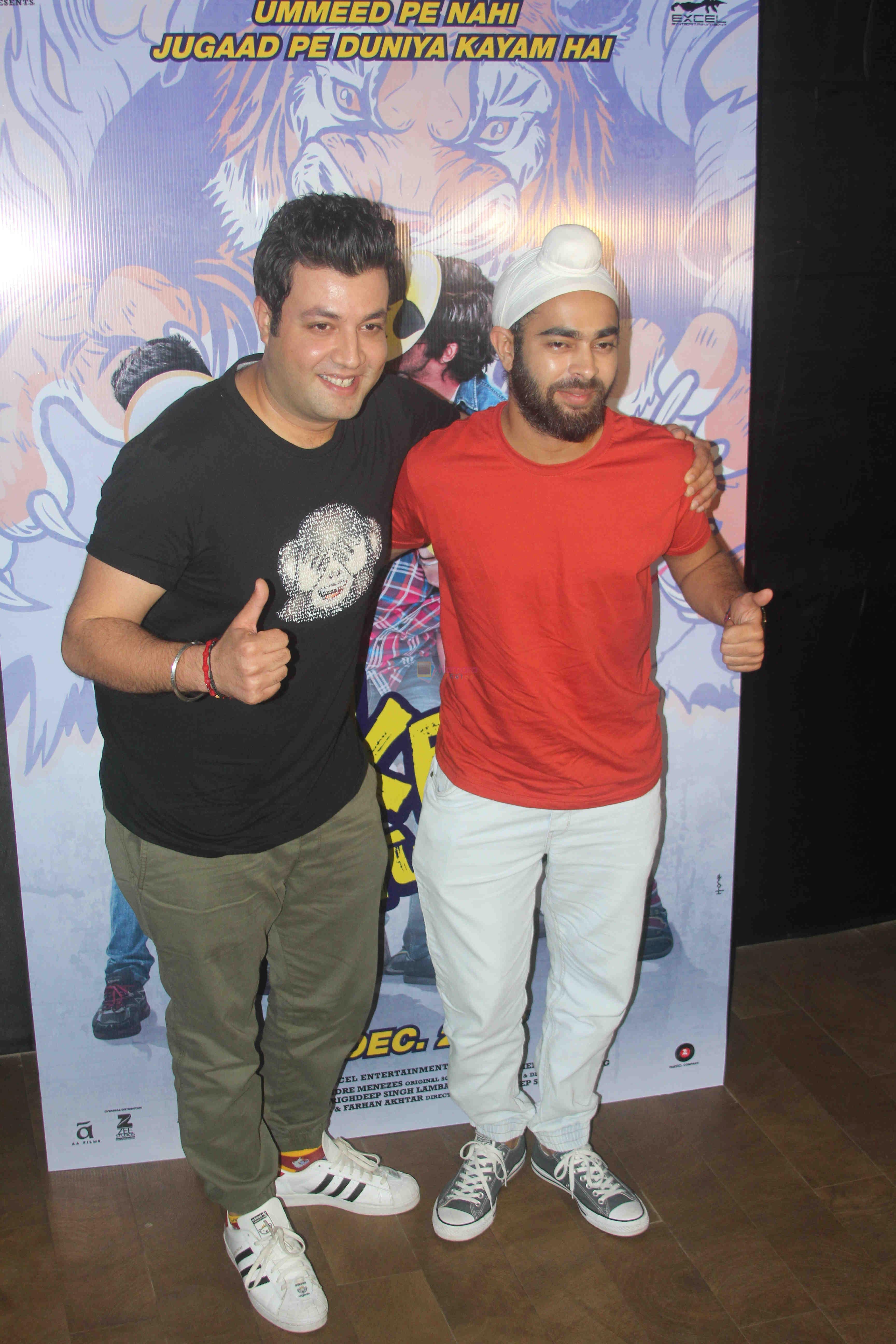 Varun Sharma, Manjot Singh at the Special Preview of film Fukrey Returns on 9th Aug 2017