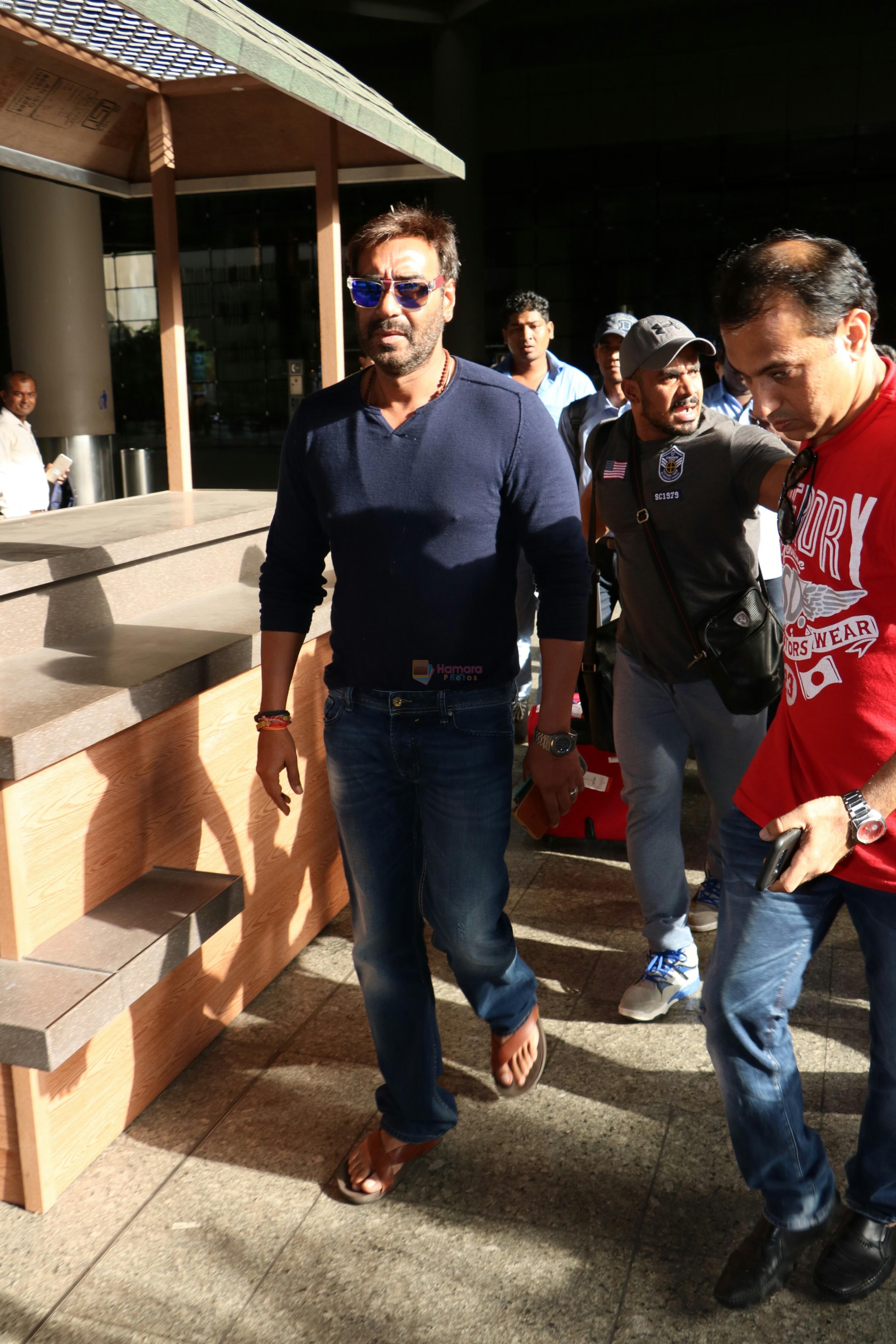 Ajay Devgan Spotted at airport on 8th Aug 2017