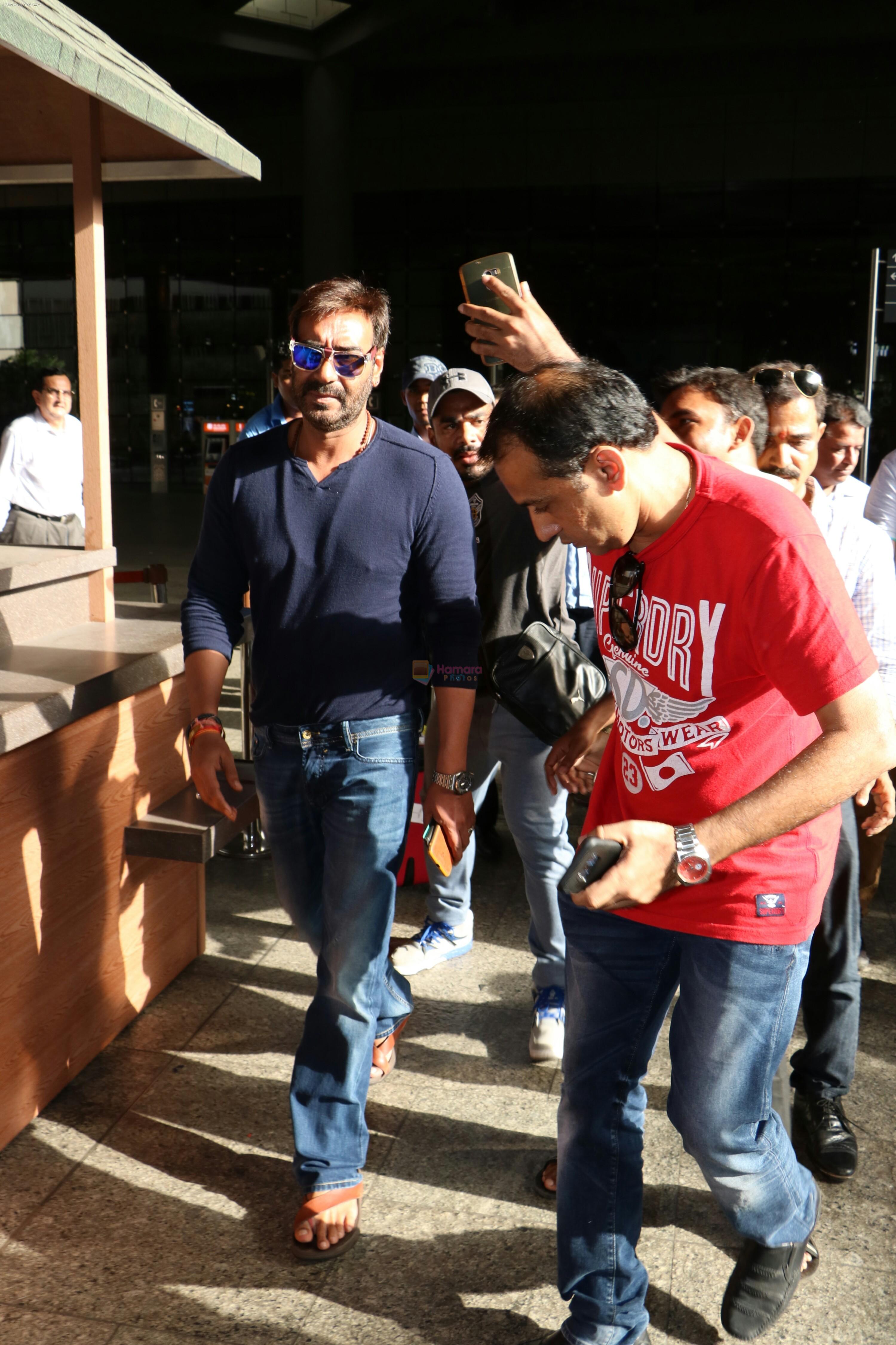 Ajay Devgan Spotted at airport on 8th Aug 2017